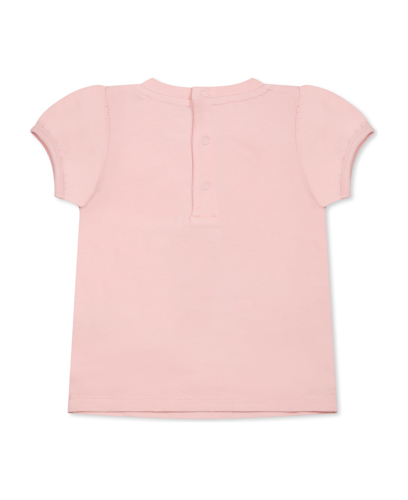 Moschino Pink T-shirt For Baby Girl With Teddy Bear - Pink