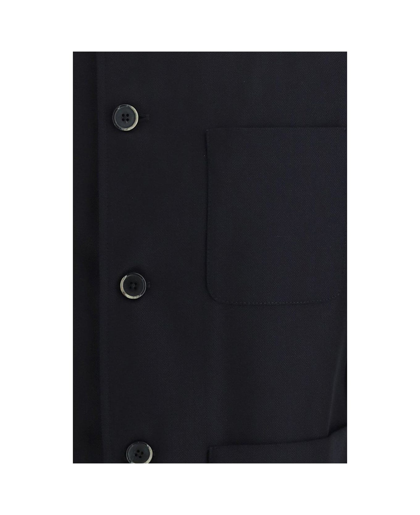 Barena Long Sleeved Button-fastened Shirt Jacket - Navy