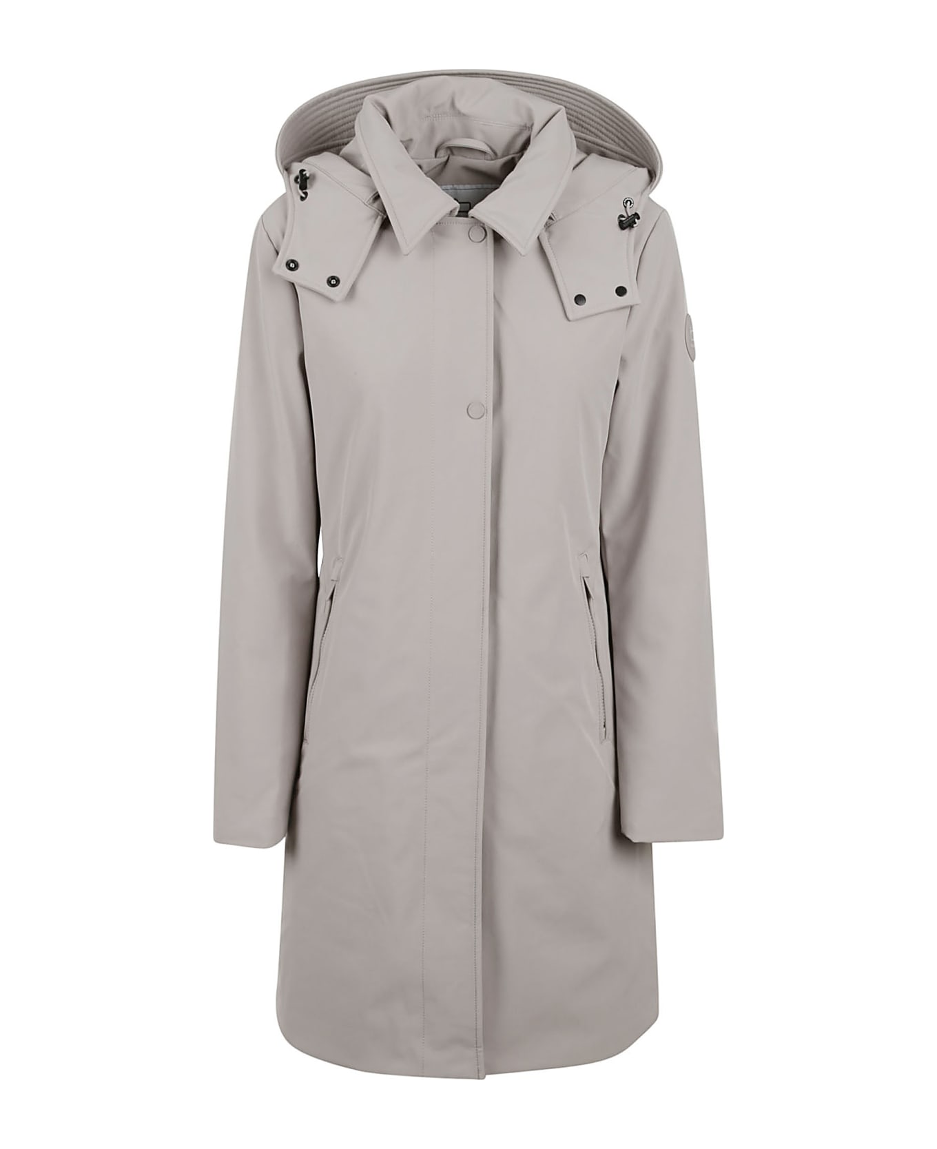 Woolrich Firth Down Hooded Trench - Light Taupe