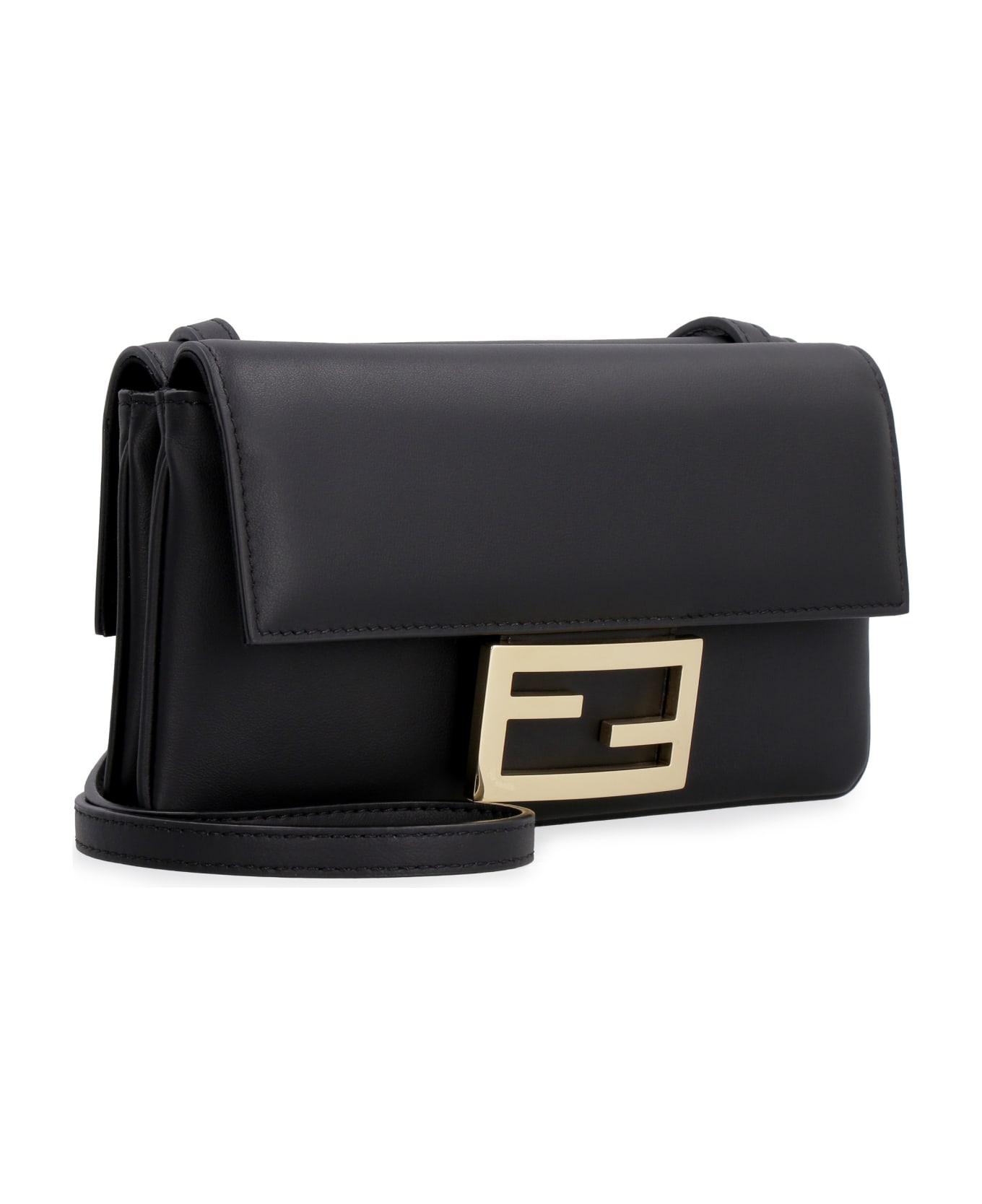 Fendi Duo Baguette Leather Mini-bag - black
