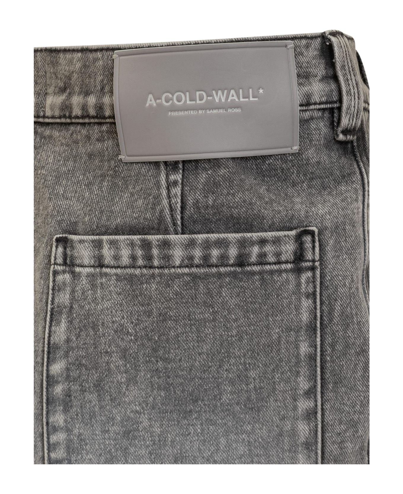 A-COLD-WALL Denim Shorts - BLACK/WHITE