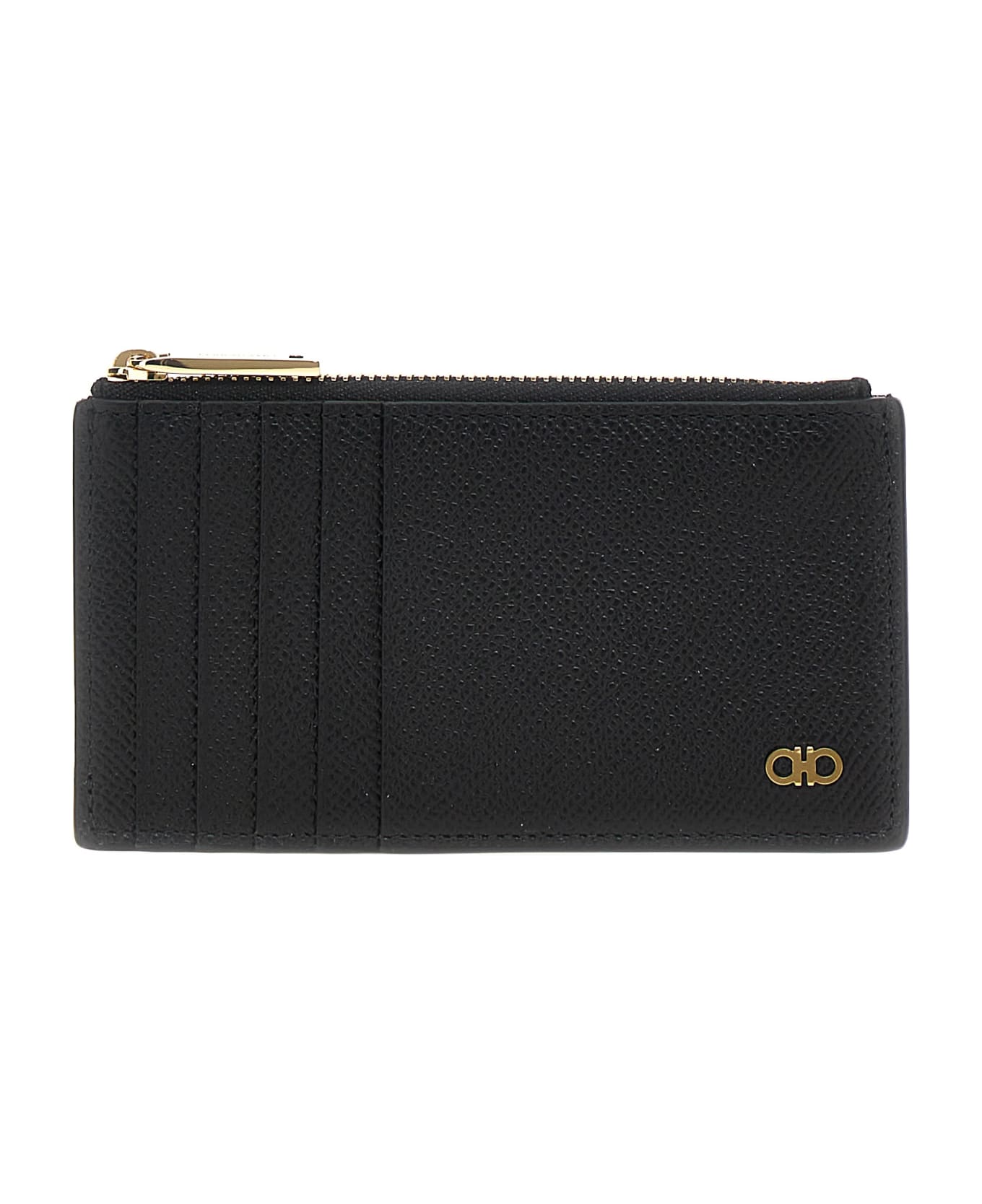 Ferragamo 
gancini
 Card Holder - Black  
