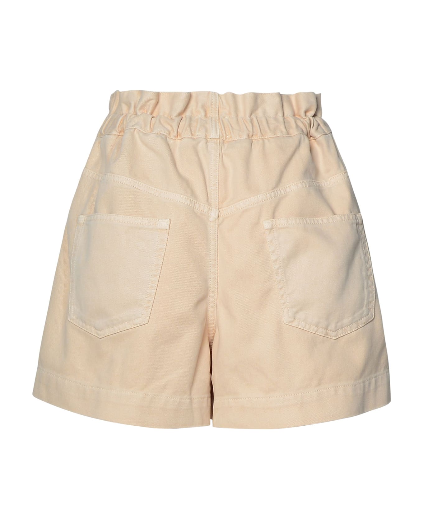 Marant Étoile 'titea' Shorts In Beige Cotton Blend - Ec Ecru