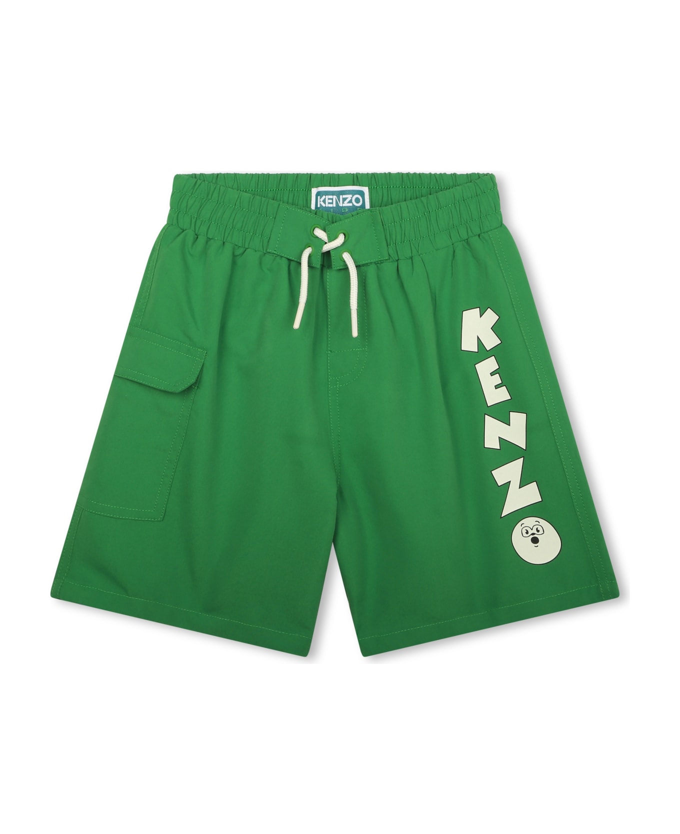 Kenzo Kids Costume Con Stampa - Green