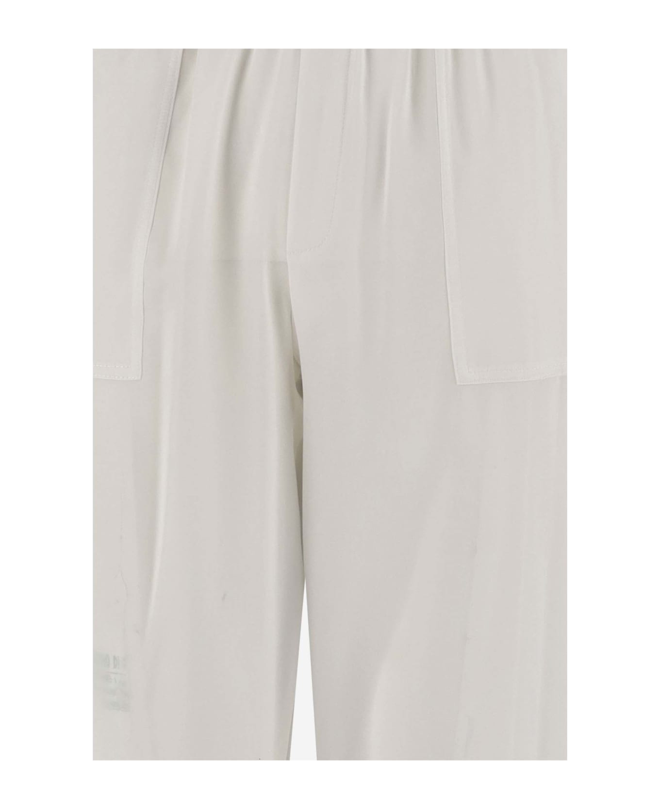 Wild Cashmere Stretch Silk Pants - White