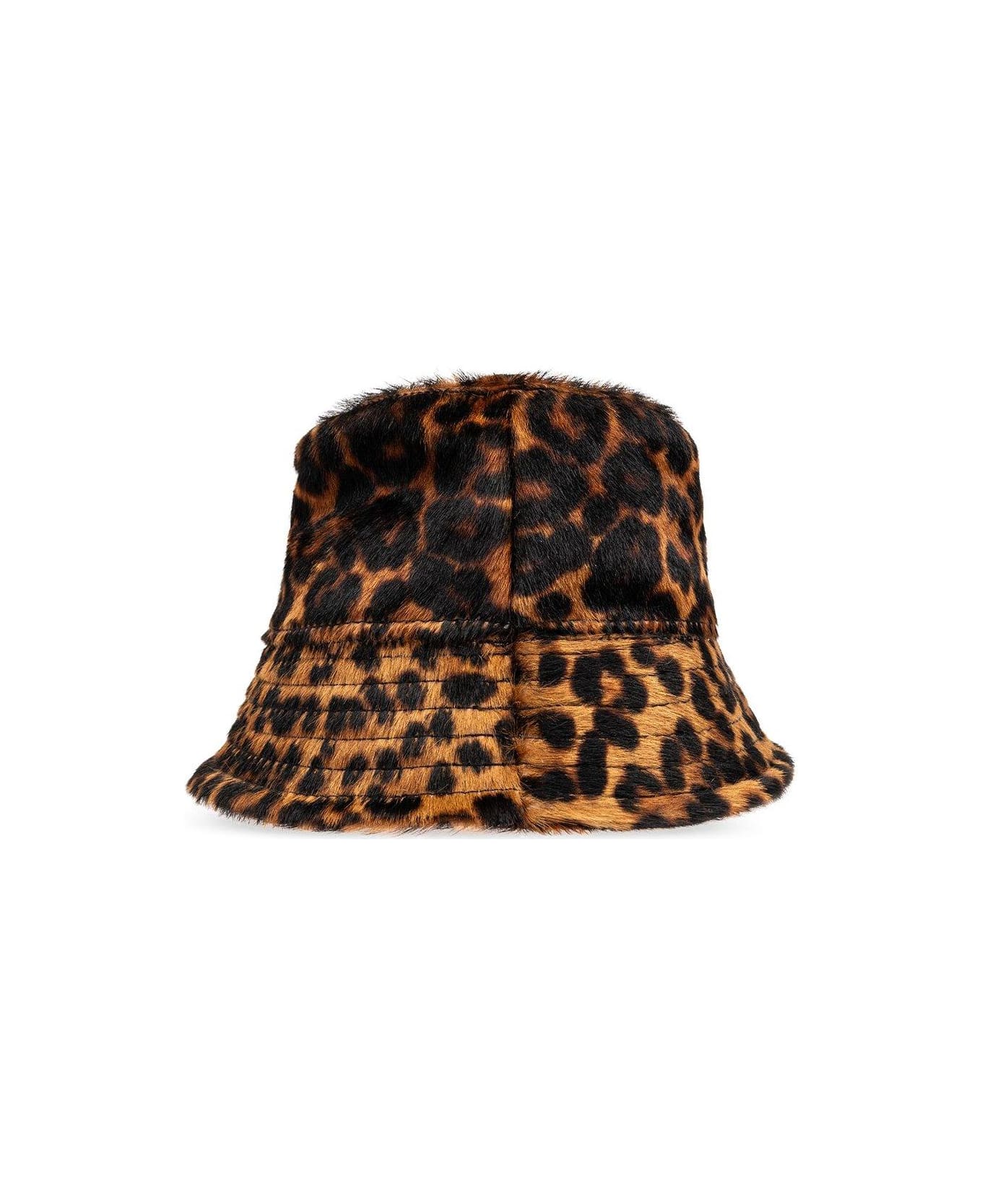 Jacquemus Leopard Print Bucket gloves Hat - Leopard