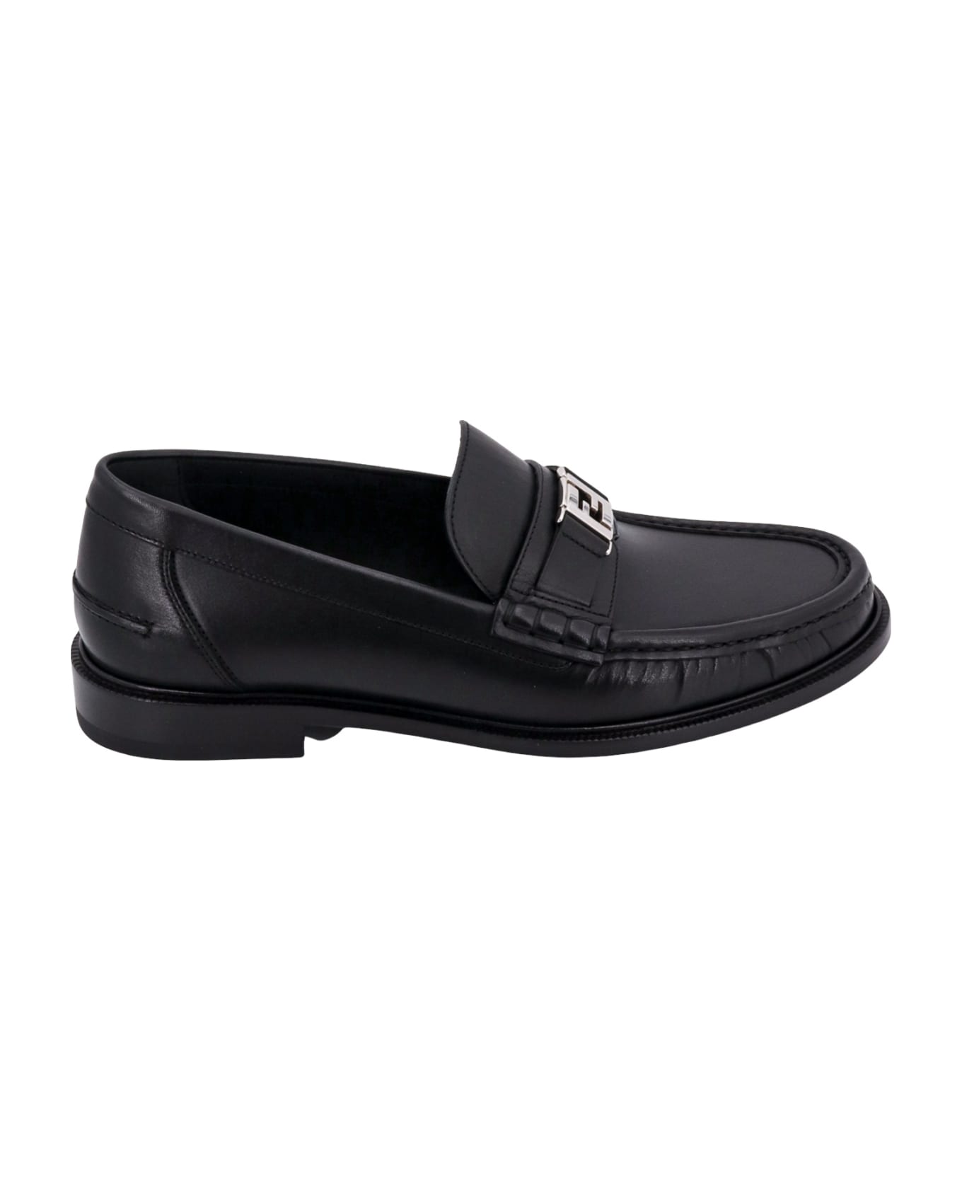 Fendi Ff Squared Loafers - Black
