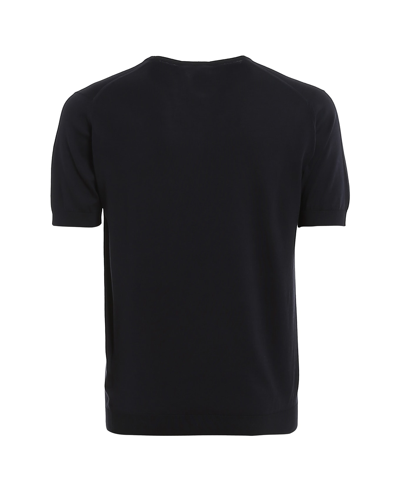 John Smedley Belden T-shirt Cn Ss - Navy シャツ