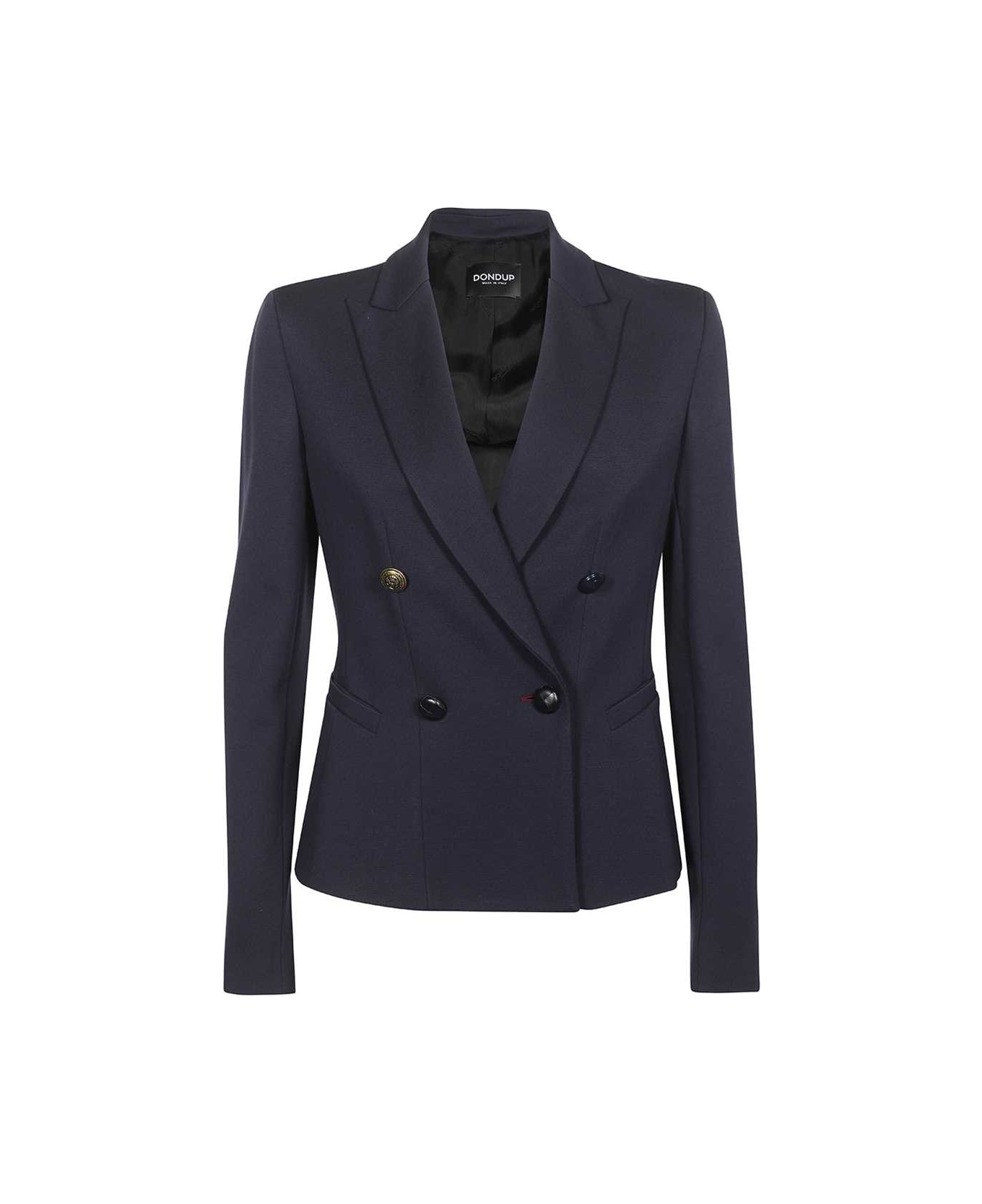 Dondup Double Breasted Blazer - blue