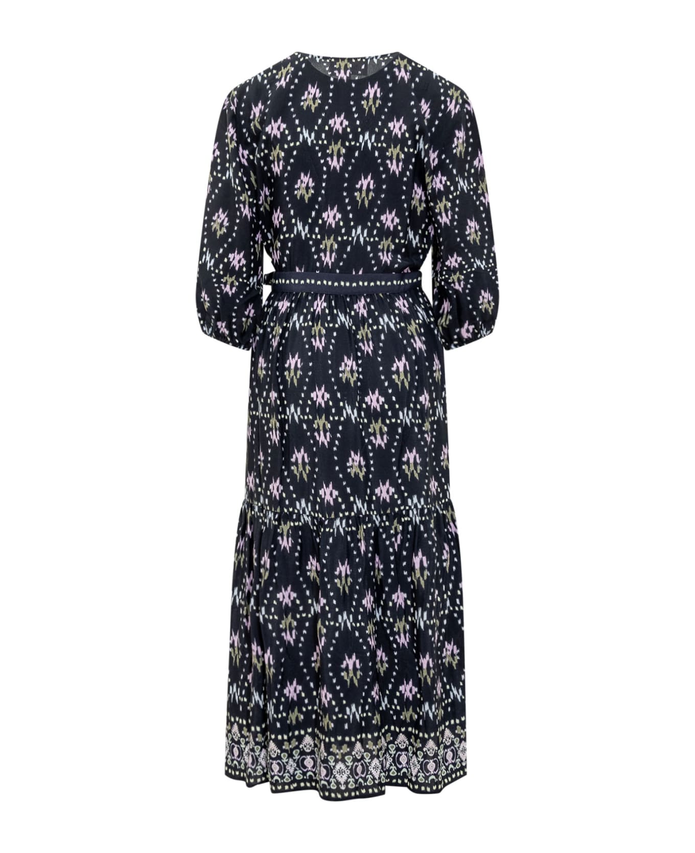 Ba&Sh Dress With Scarf Style Print - BLEUNUIT