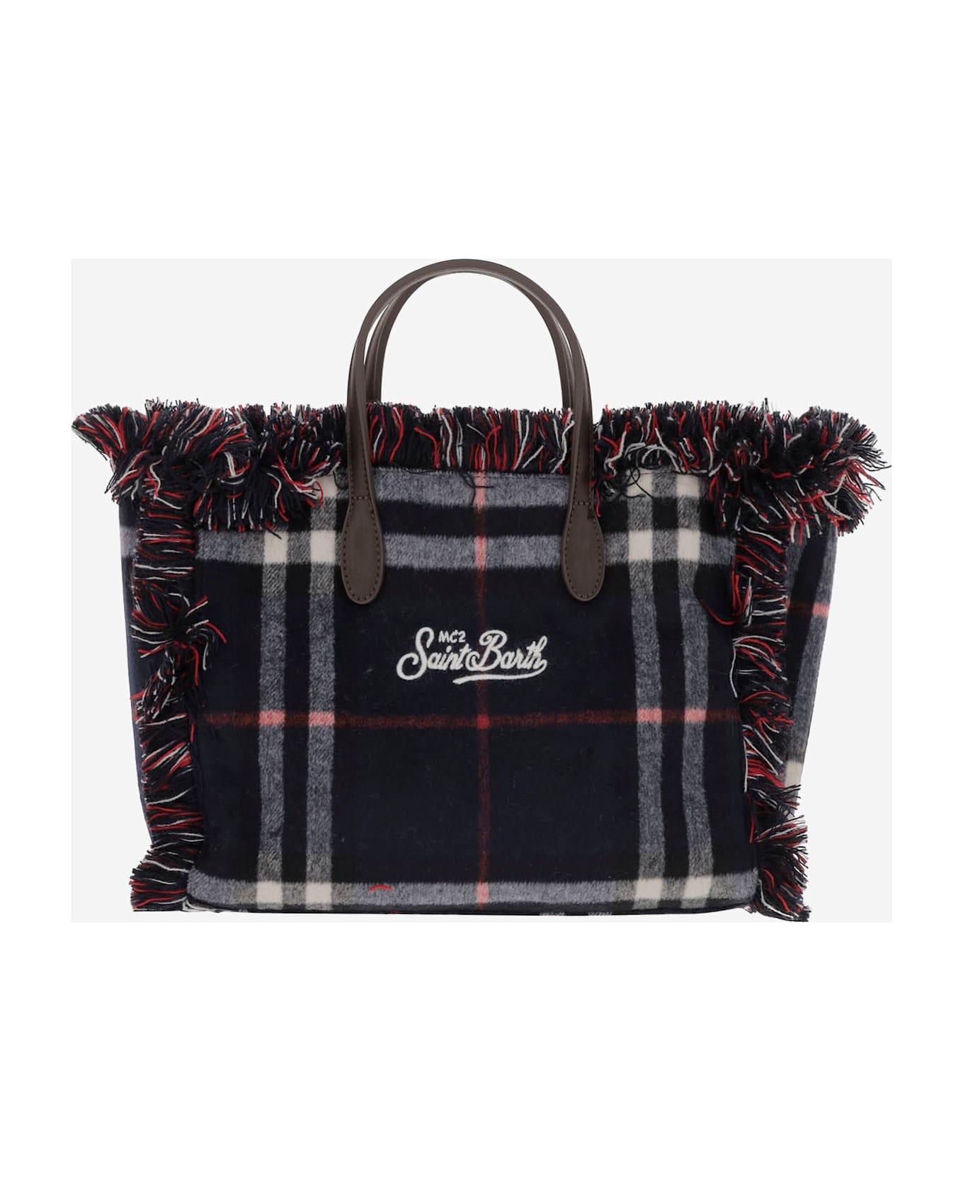 MC2 Saint Barth Colette Bag With Check Pattern - Red