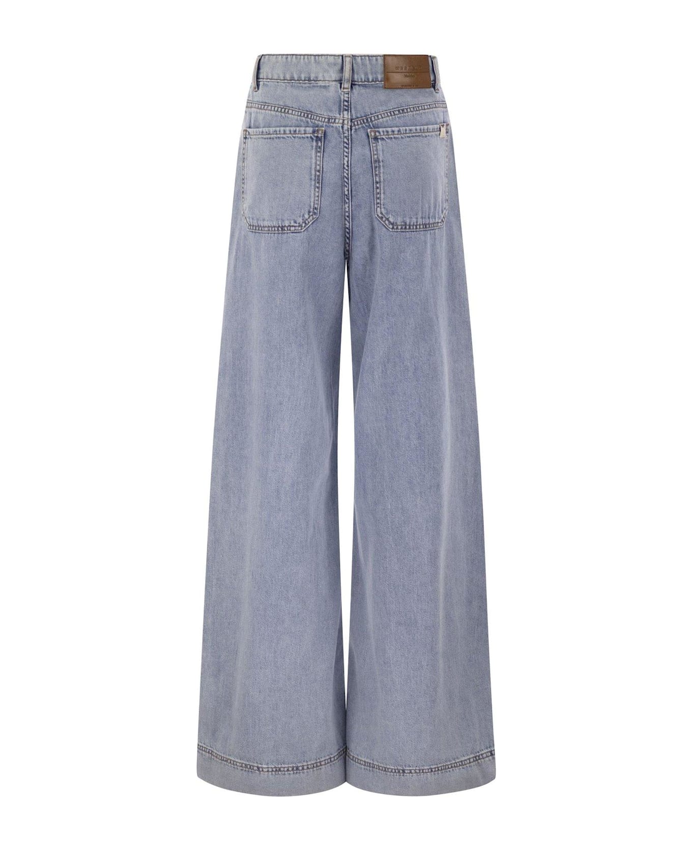 Weekend Max Mara Vega Wide Leg Jeans - Azzurro