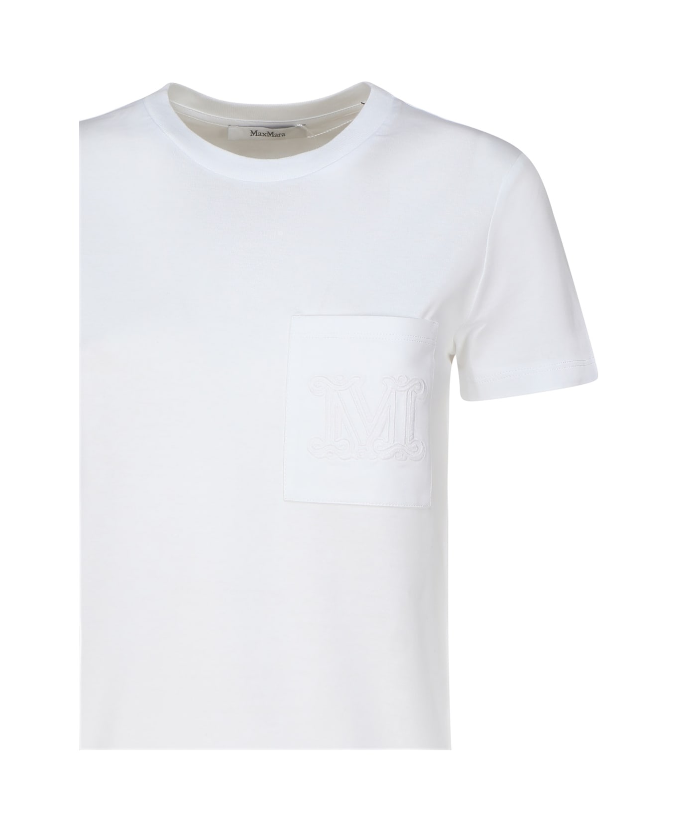 Max Mara Cotton Jersey T-shirt - WHITE