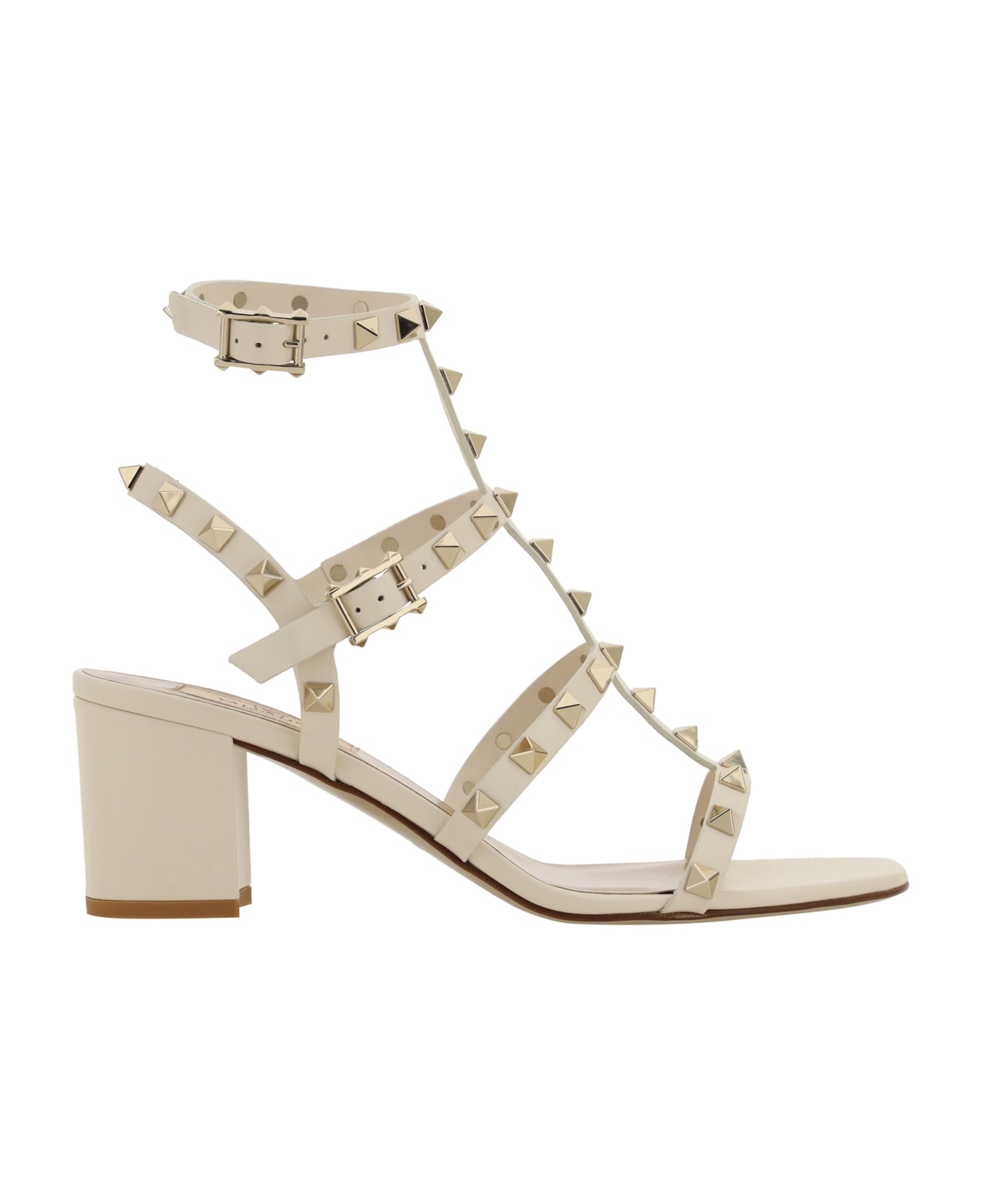 Valentino Garavani Rockstud Sandals - Light Ivory