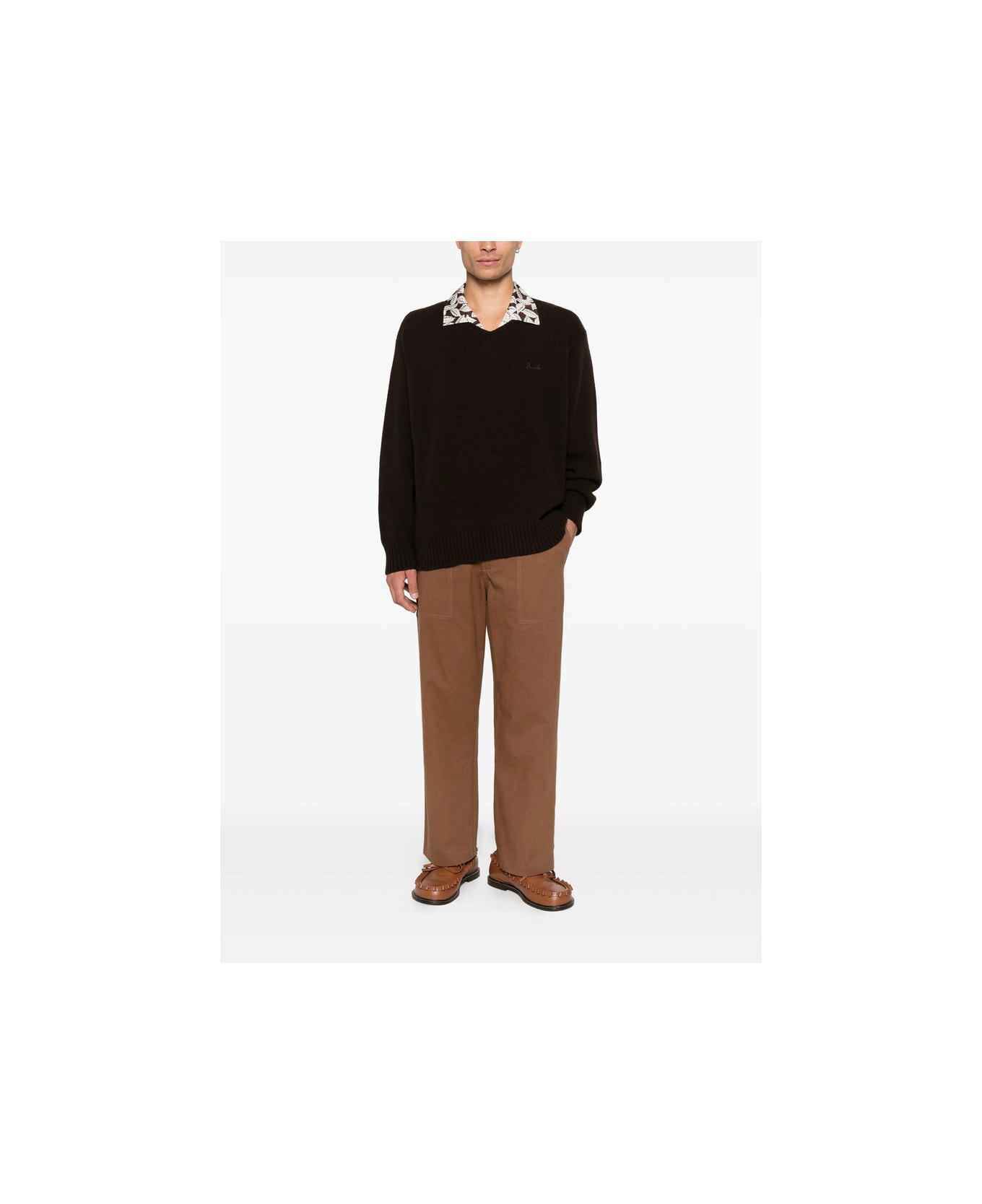 Bode Sweater - BROWN