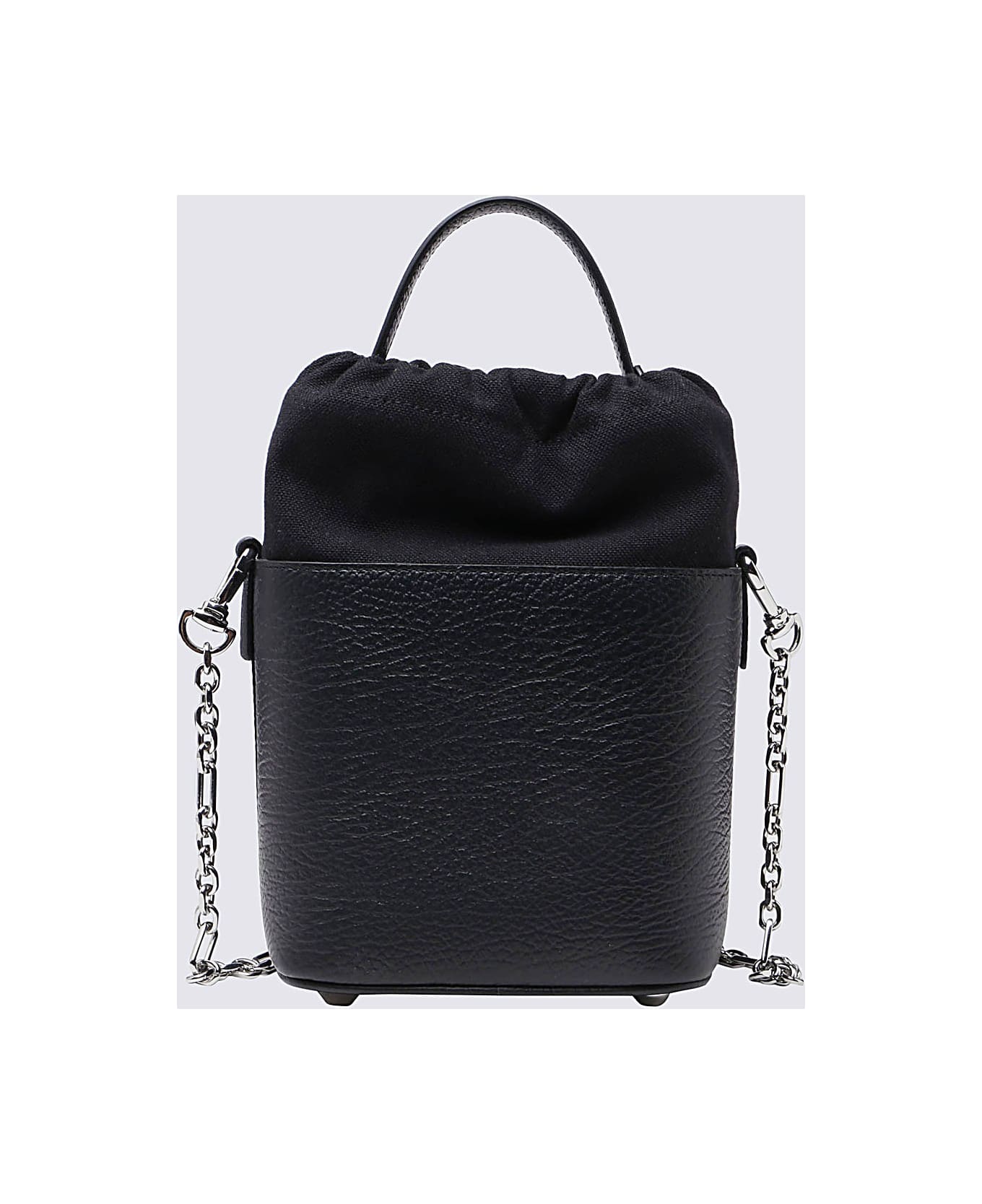Maison Margiela Black Leather 5ac Bucket Bag - Black