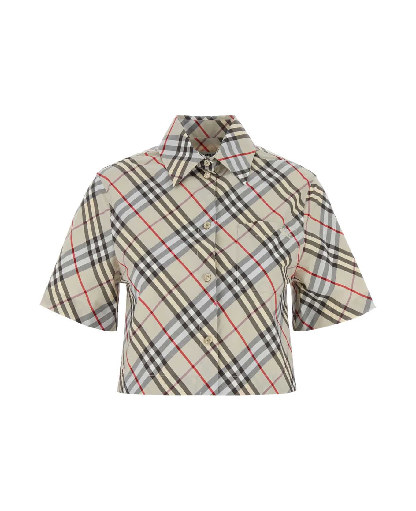 Burberry Embroidered Poplin Shirt - CHIPPINGIPCHECK