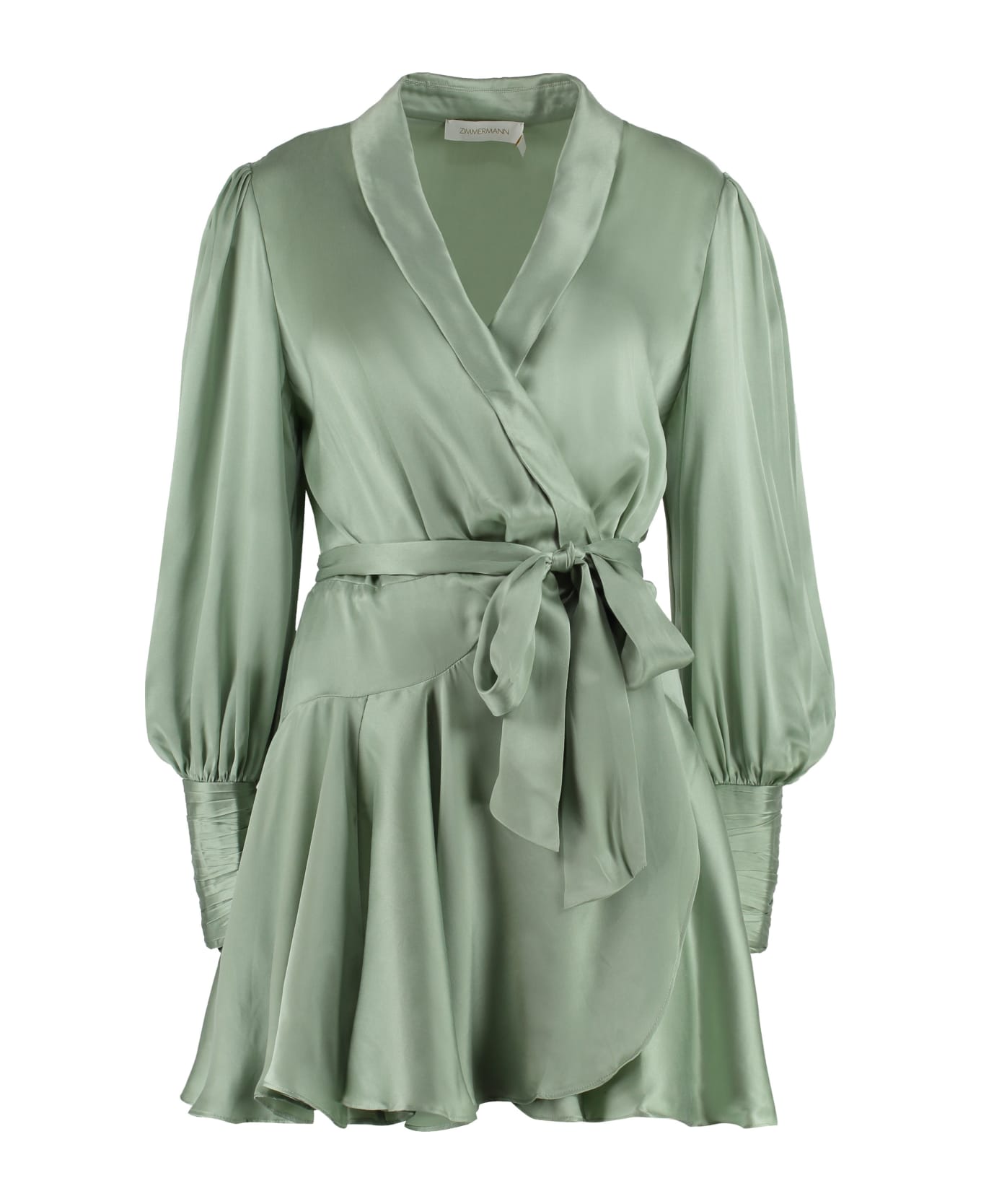 Zimmermann Silk Mini Dress - Verde