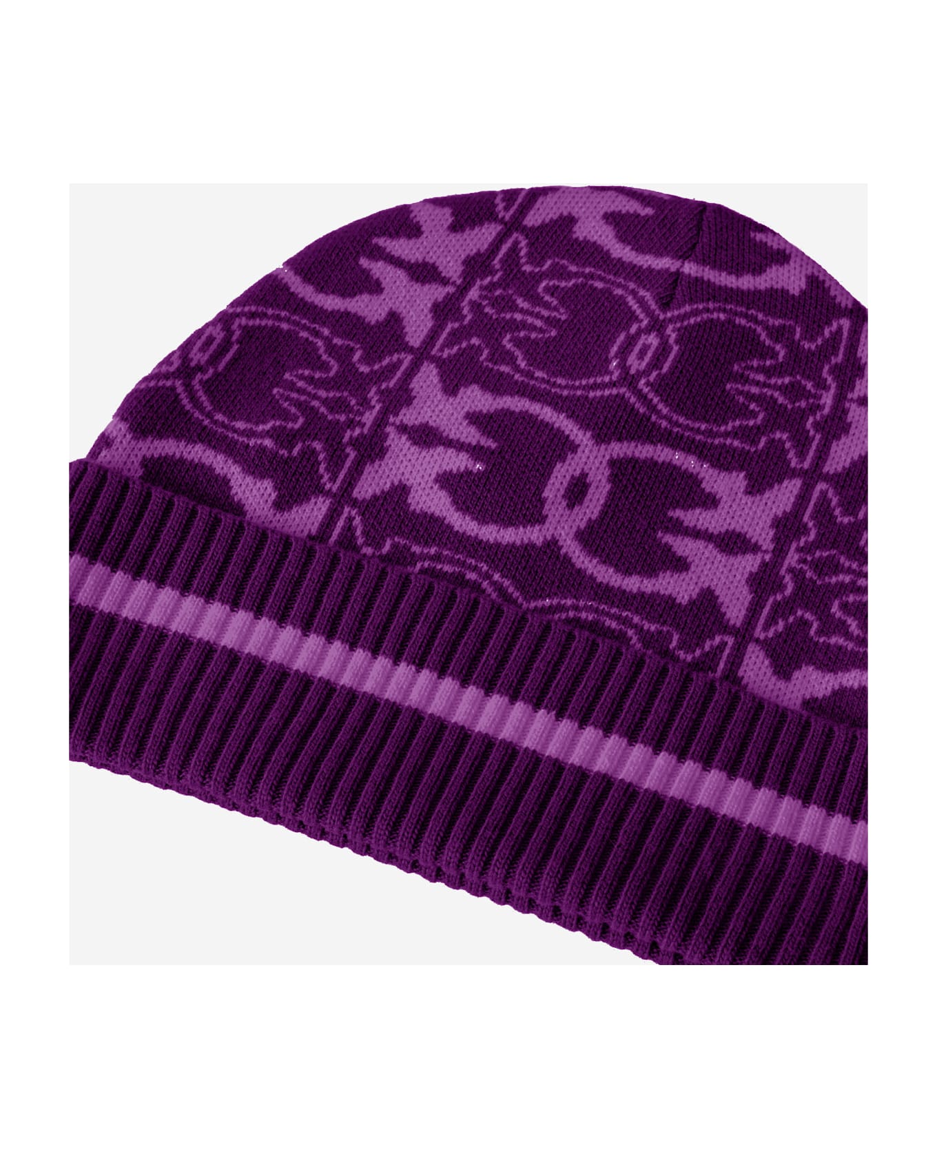 Pinko Viscose Blend Beanie - Bordeaux