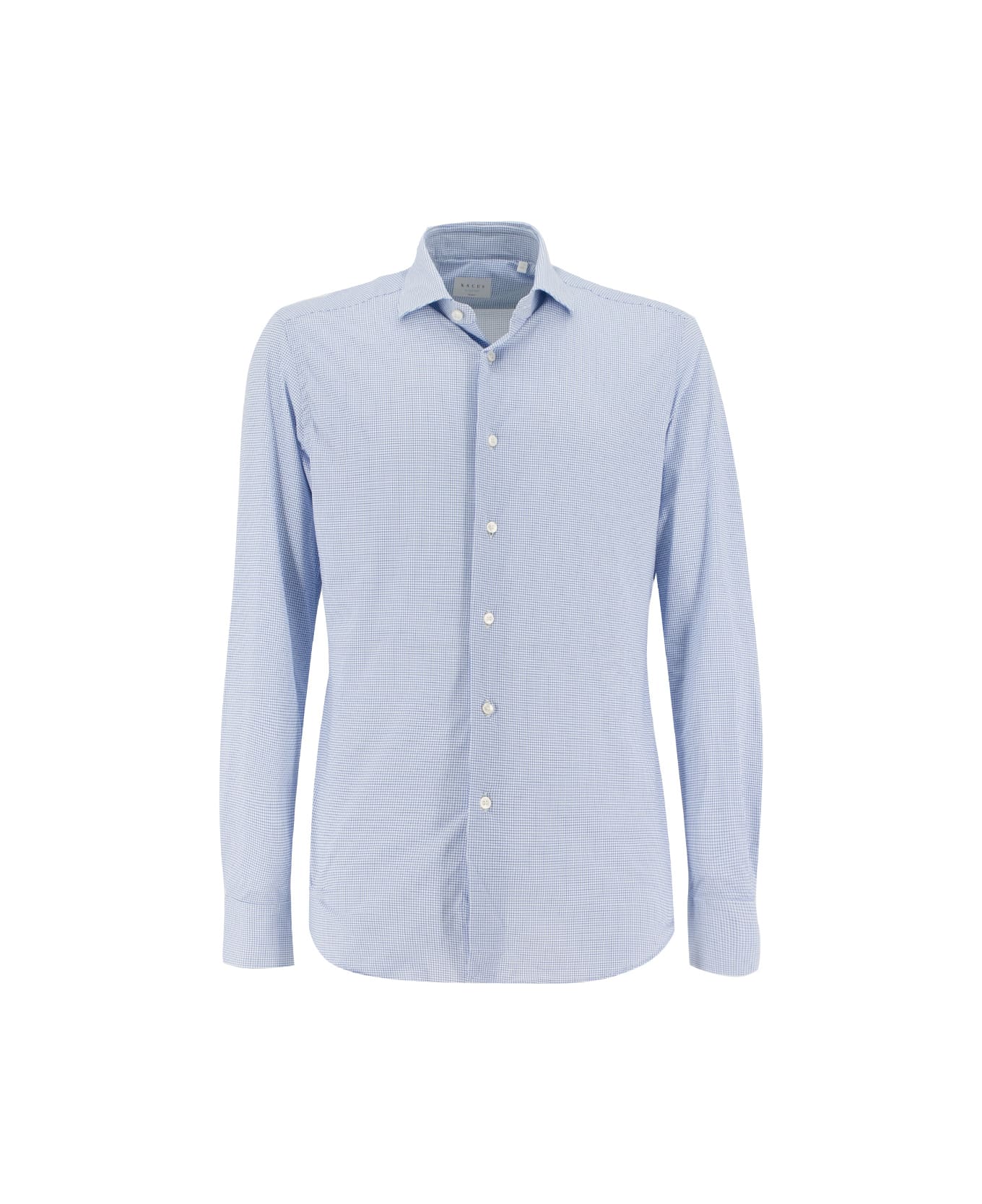 Xacus Shirt - WHITE  BLUE