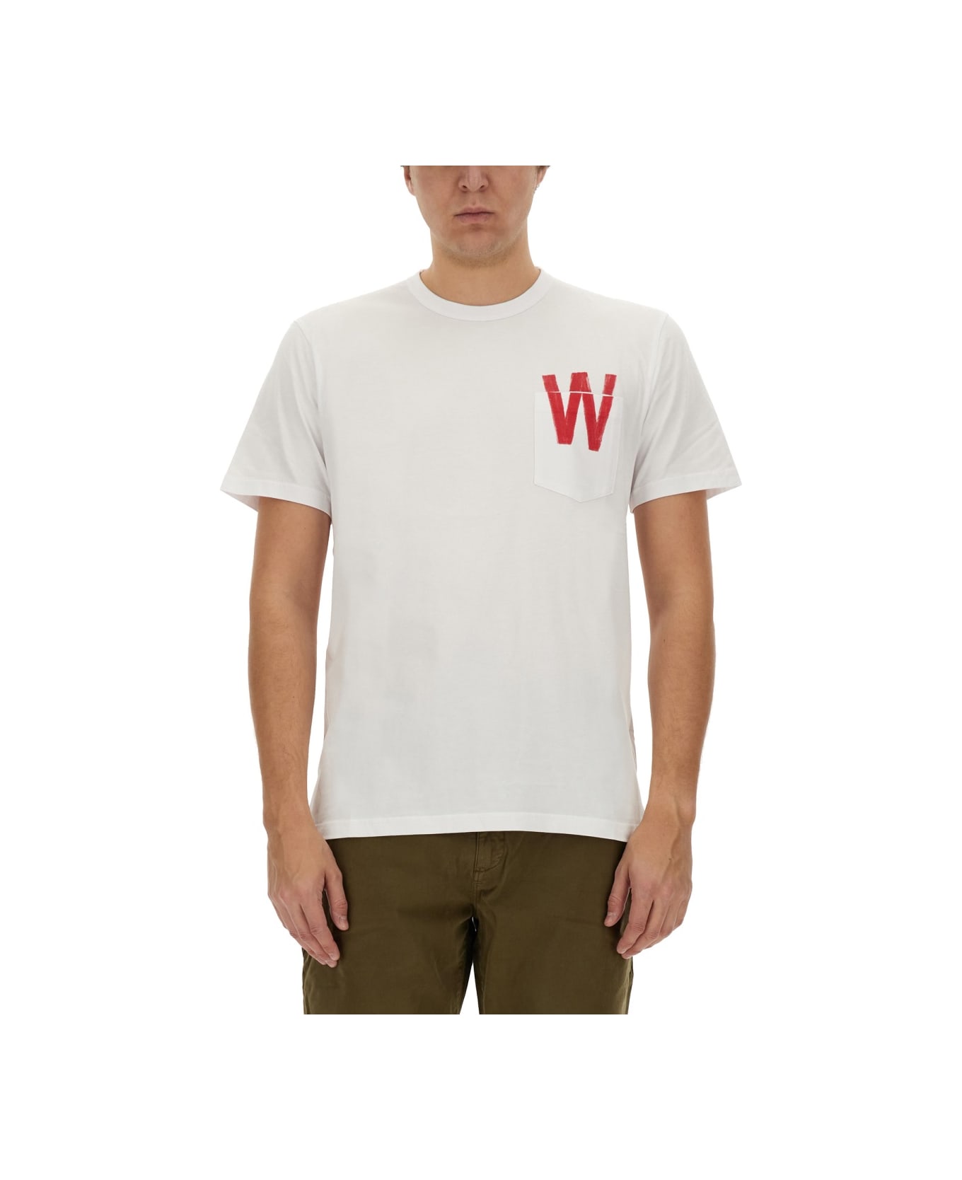 Woolrich T-shirt With Logo - Bianco
