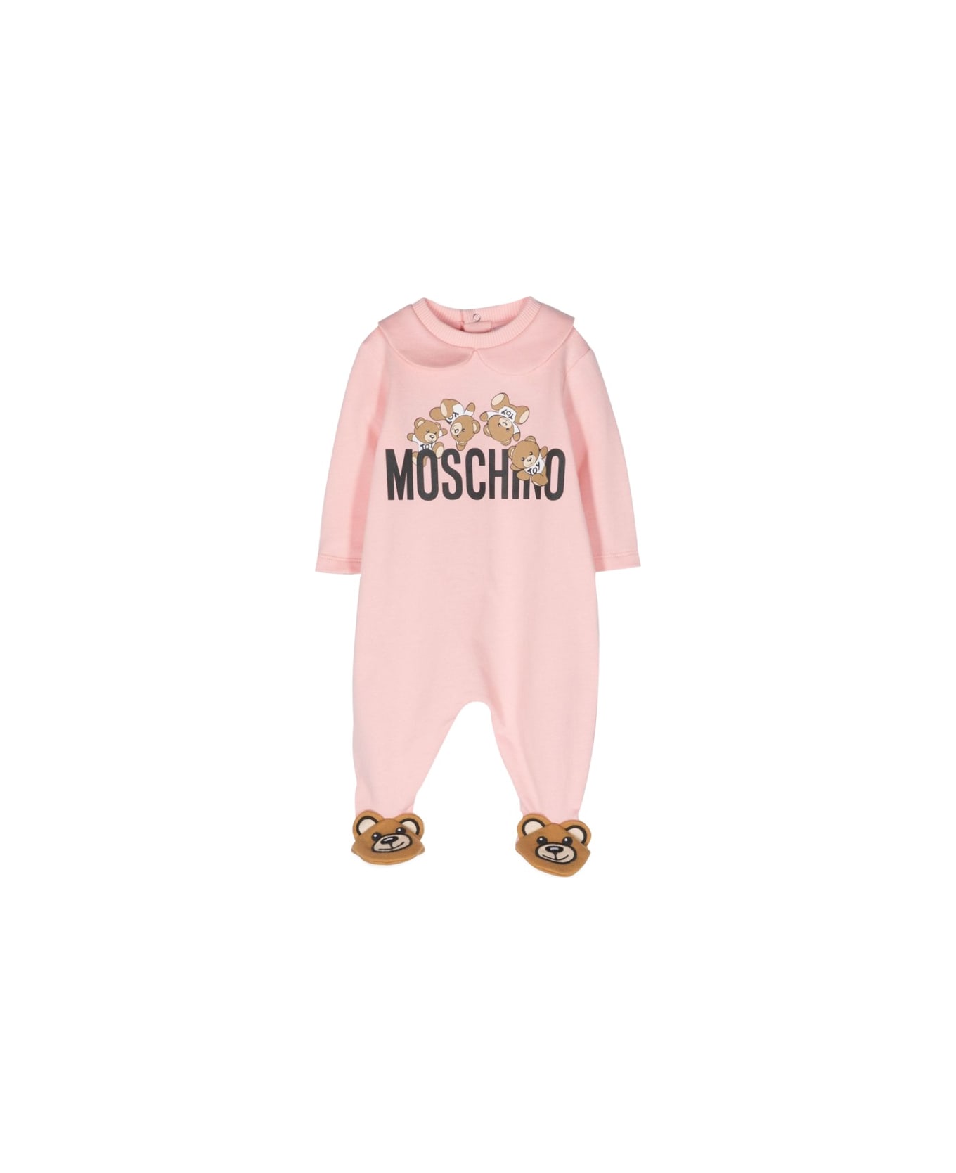 Moschino Babygrow W/ Giftbox Addition - PINK ボディスーツ＆セットアップ