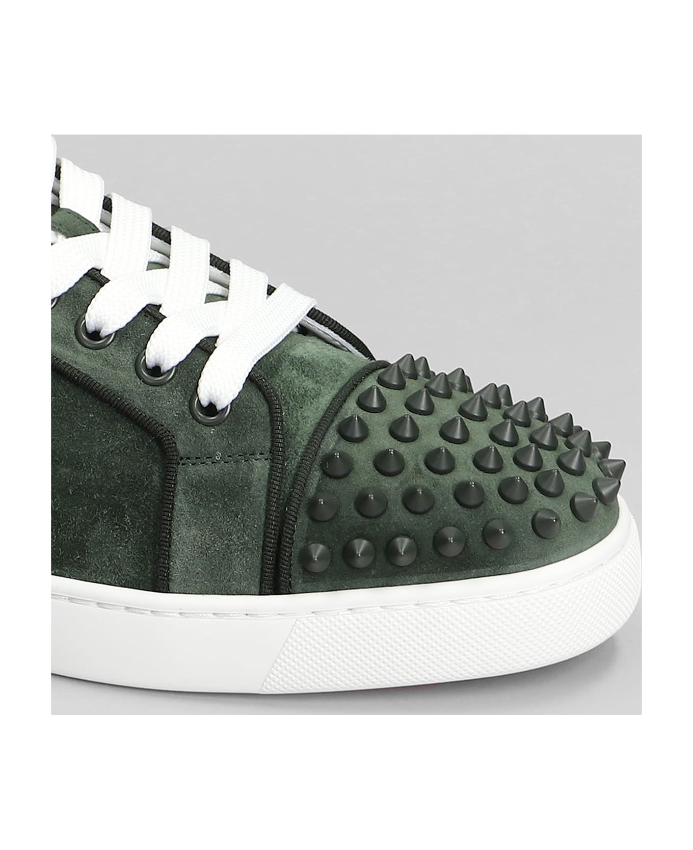 Christian Louboutin Vieira 2 Orlato Sneakers In Green Suede - green