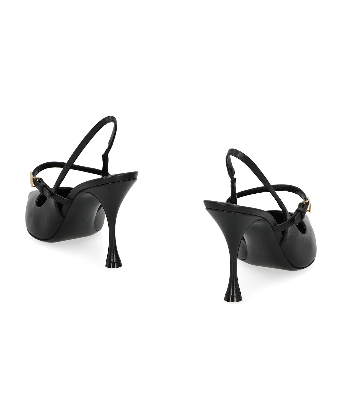 Dolce 
Gabbana Slingback In Leather - black