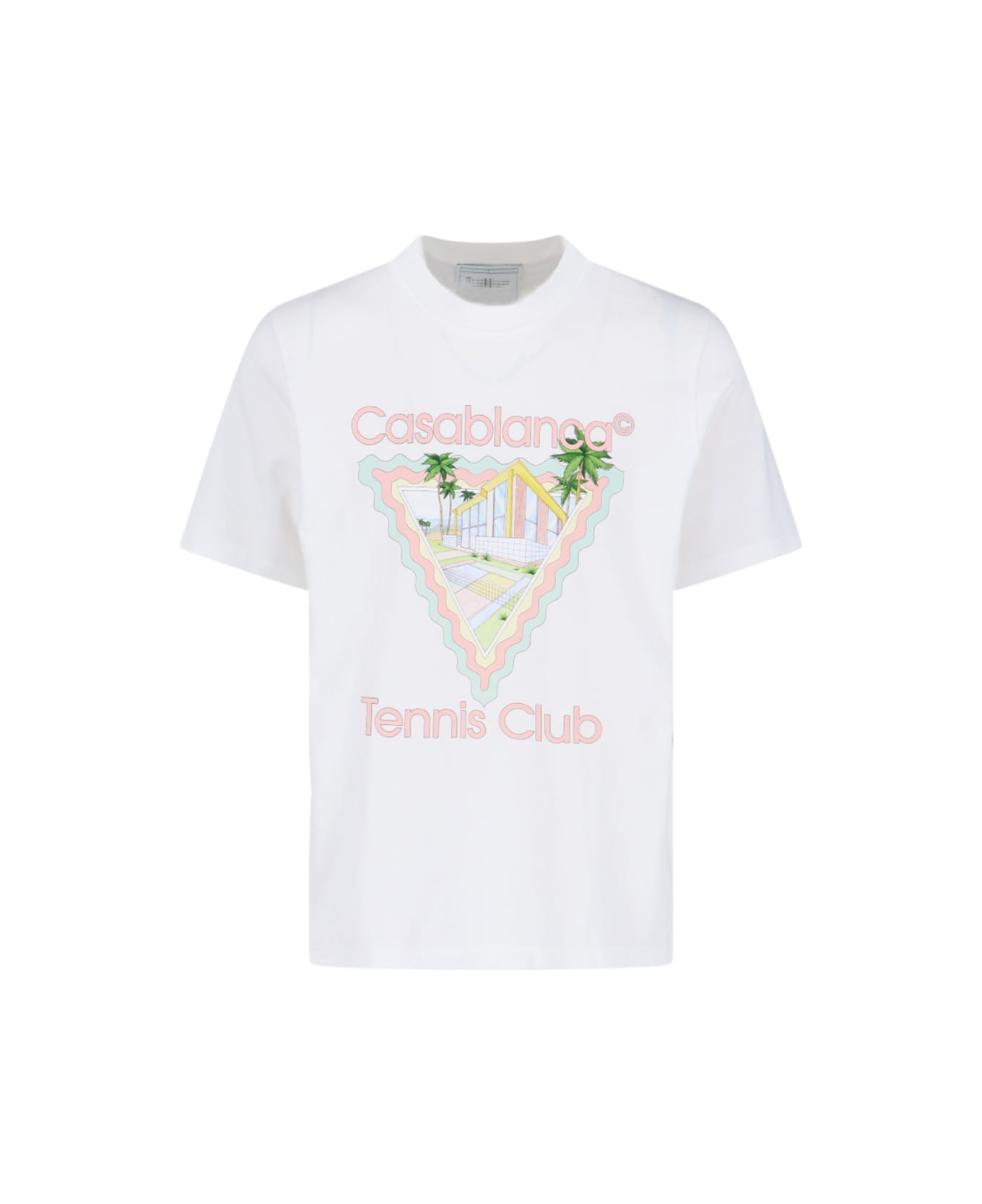 Casablanca 'maison De Reve' T-shirt - WHITE JERSEY MAISON DE REVE