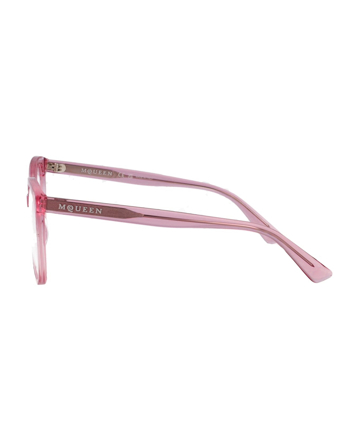 Alexander McQueen Eyewear Am0540o Glasses - PINK-PINK-TRANSPARENT