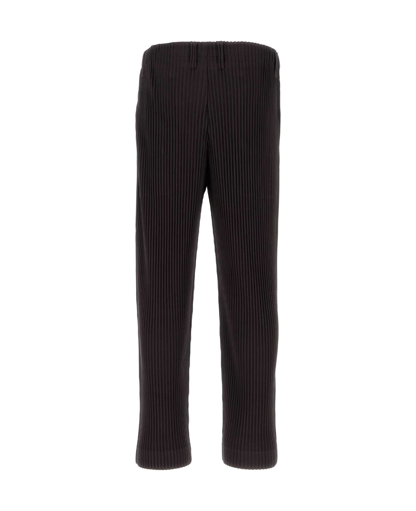 Homme Plissé Issey Miyake Aubergine Polyester Pant - PLUMVIOLET