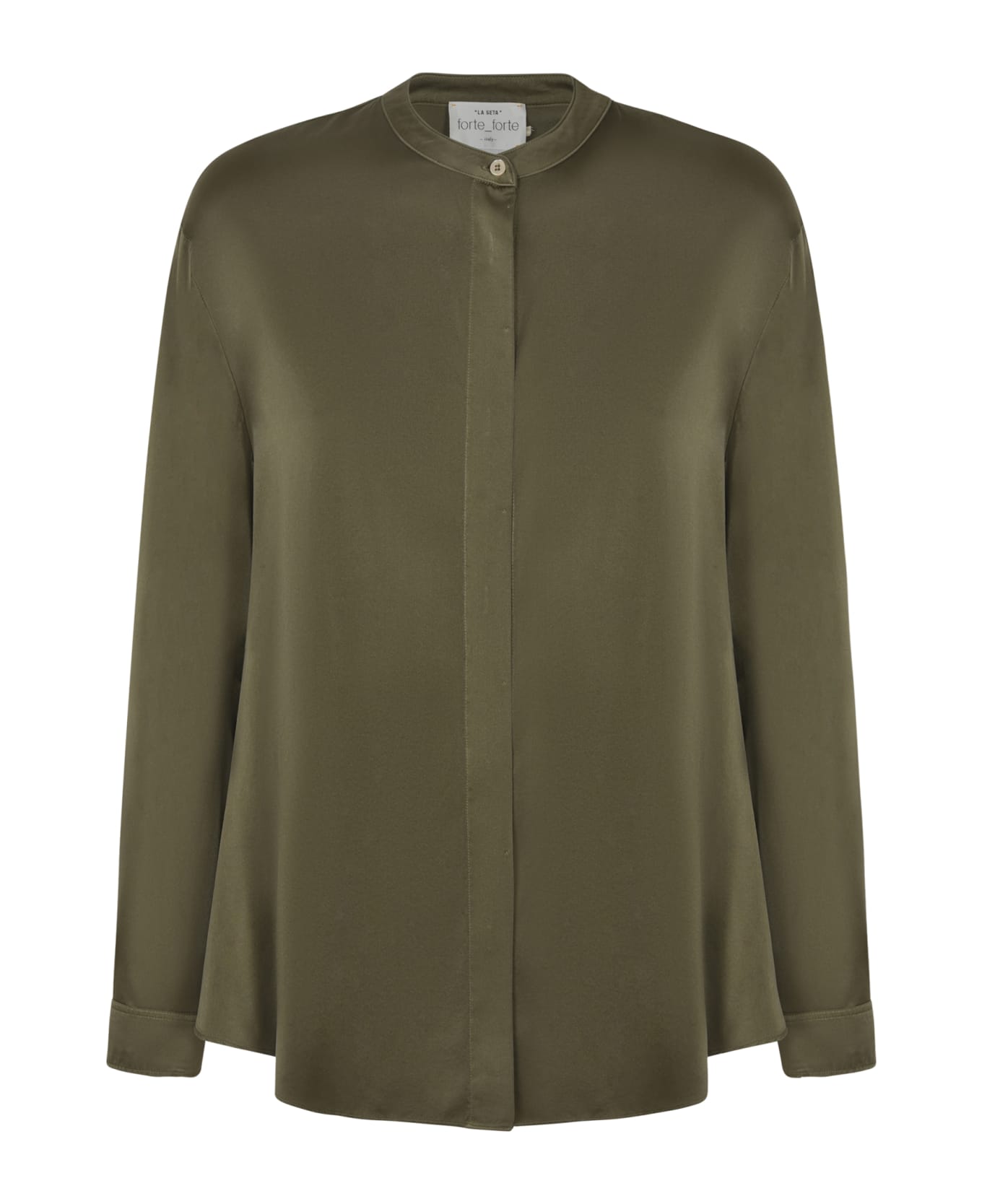 Forte_Forte Silk Blouse - Olive