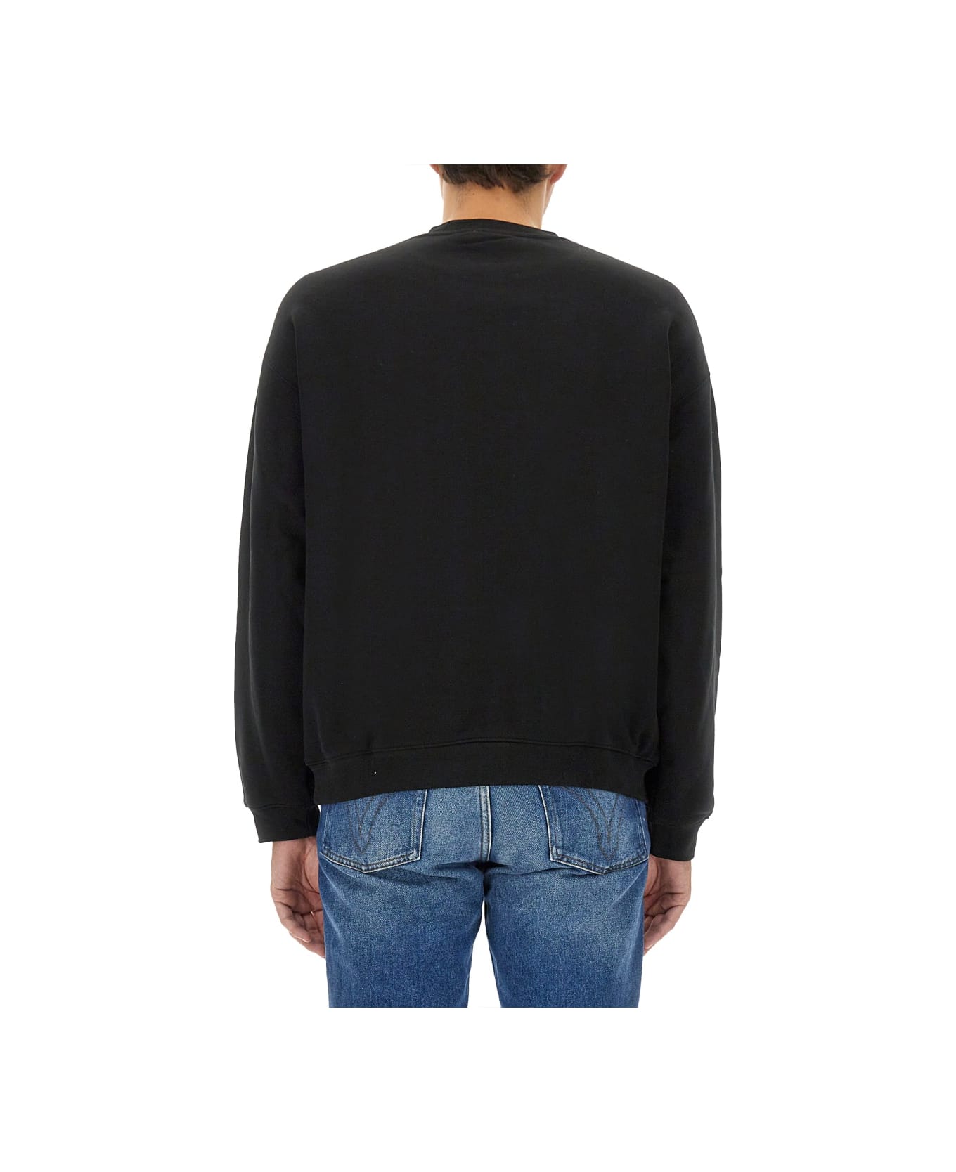 Lacoste Sweatshirt With Logo - BLACK