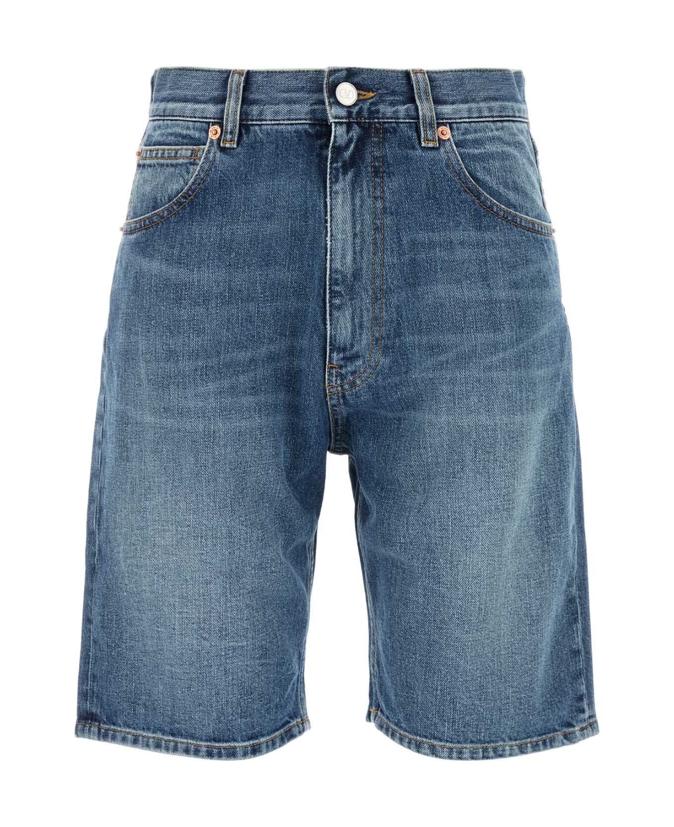 Valentino Garavani Denim Shorts - MEDIUMBLUEDENIM