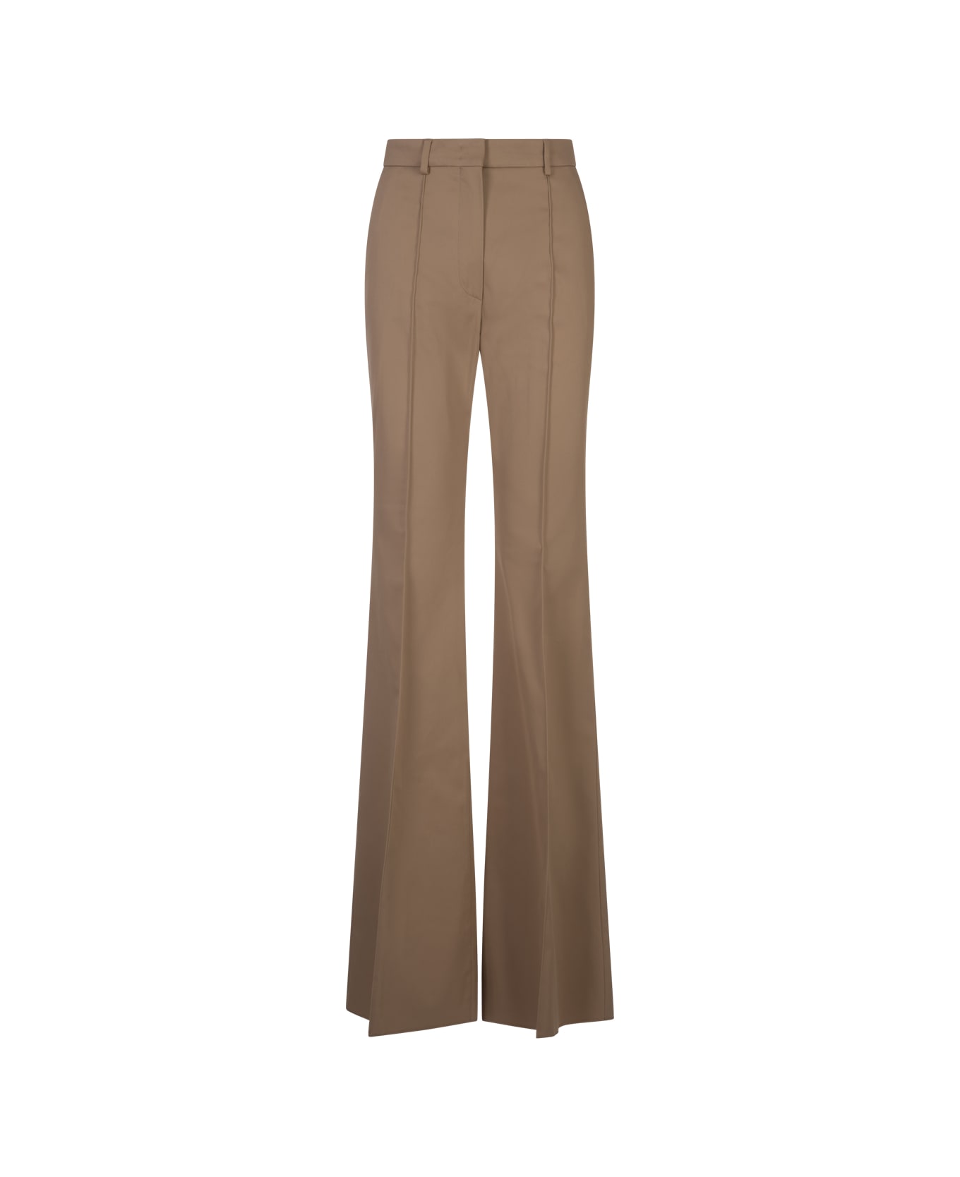 SportMax Beige Norcia Trousers - Brown ボトムス