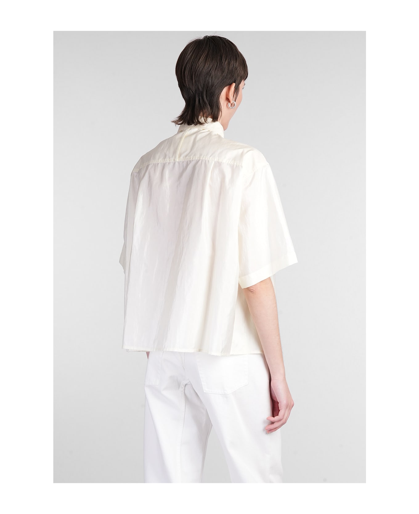 Jil Sander Shirt In Beige Silk - beige