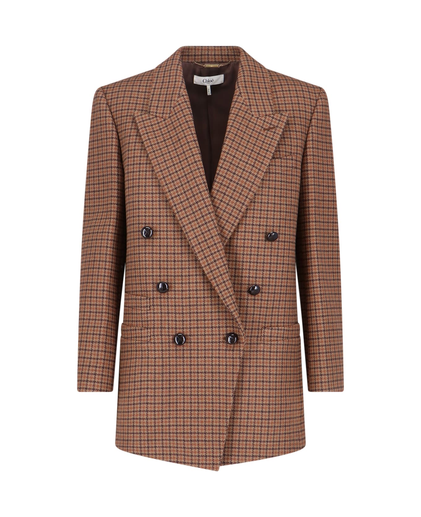 Chloé Tailored Double-breasted Blazer - Brown