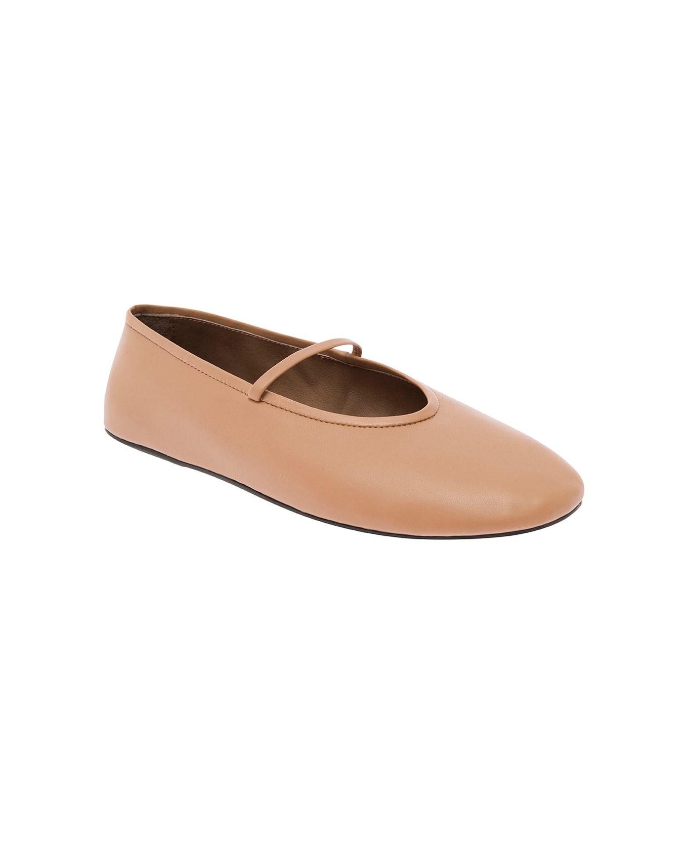 Jeffrey Campbell Beige Ballet Flats With Almond Toe In Eco Leather Woman - Beige
