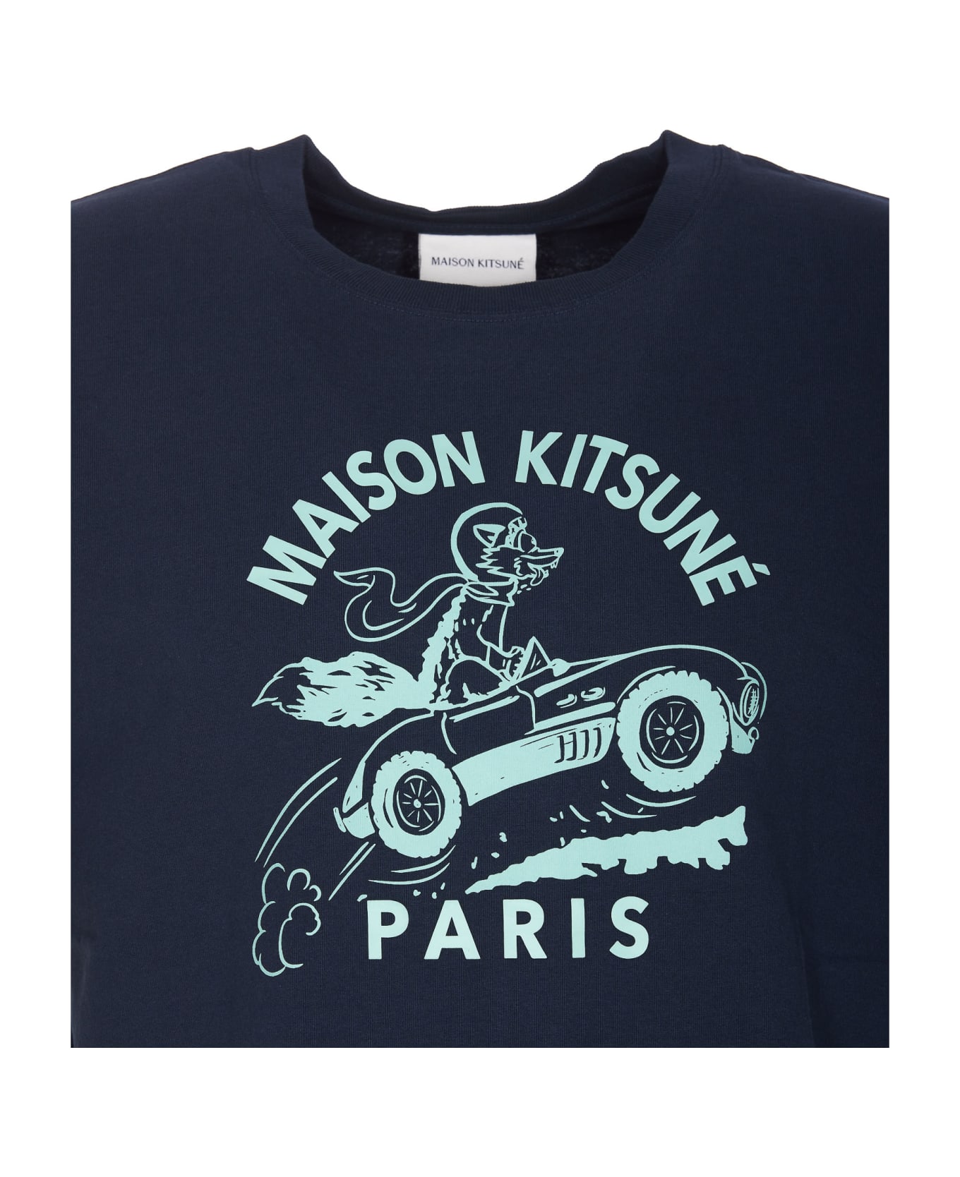 Maison Kitsuné Racing Fox T-shirt - Blue シャツ