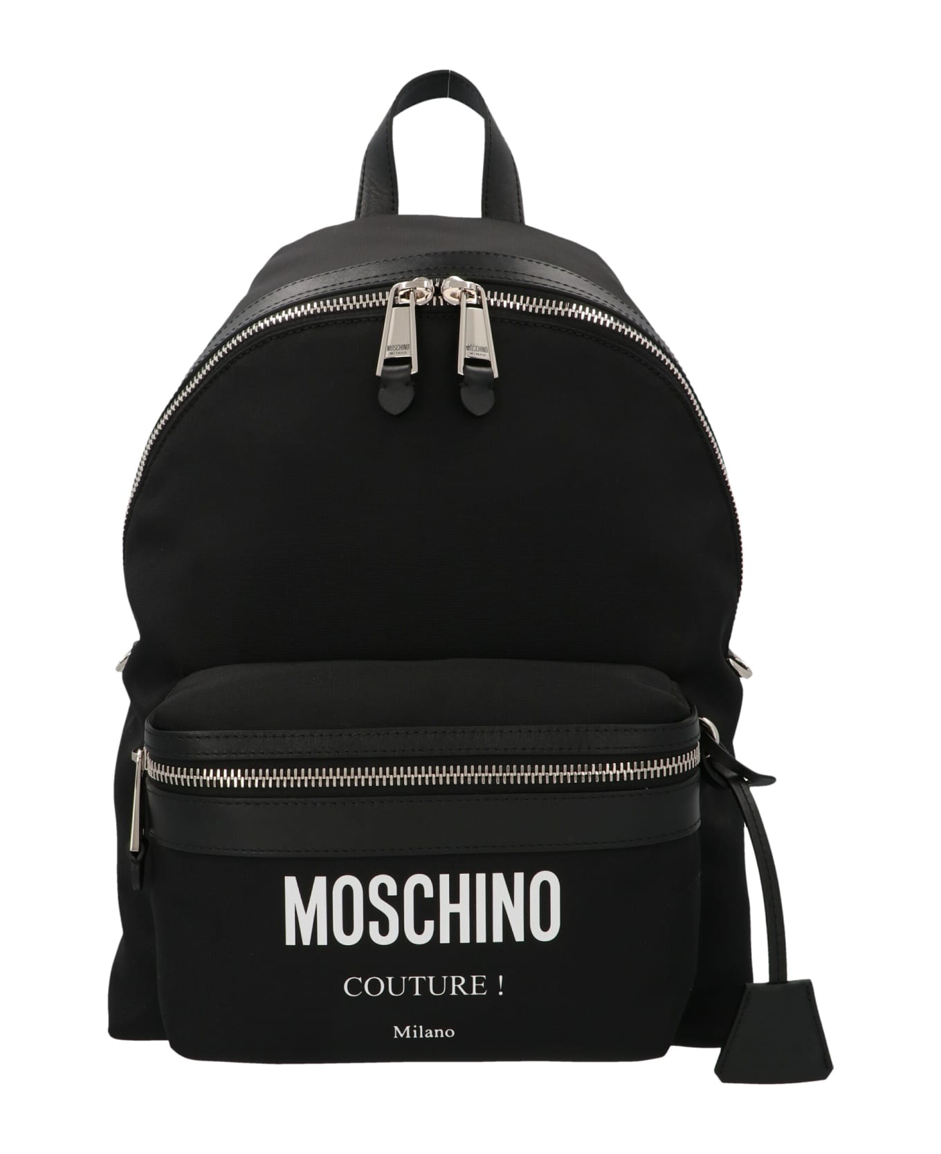 Moschino Logo Backpack - Black  