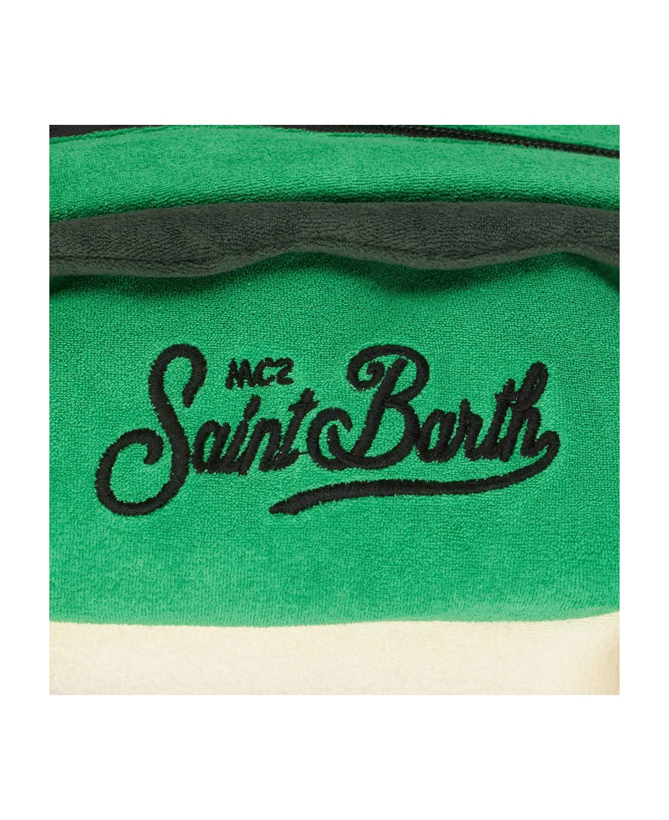 MC2 Saint Barth Terry Padded Duffle Bag With Alligator Shape - GREEN