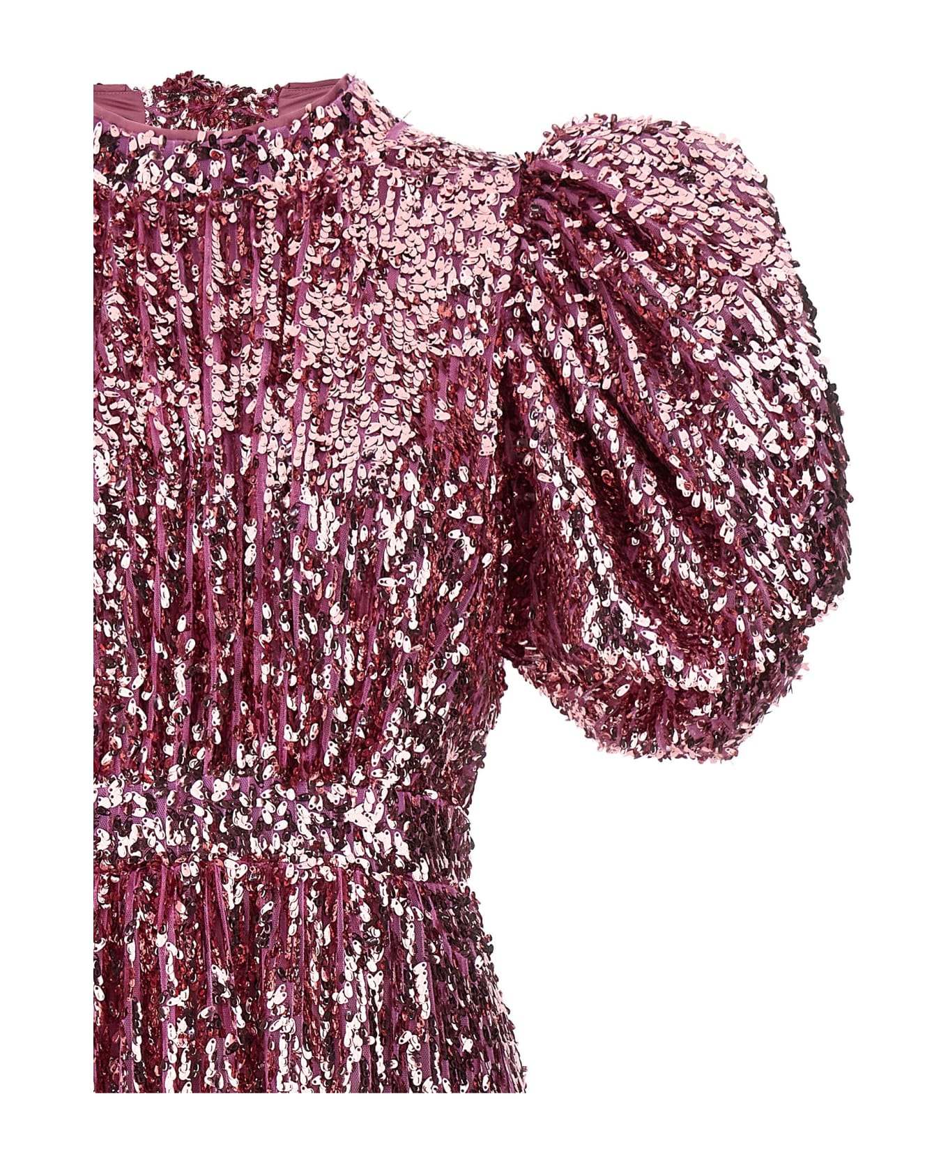 Rotate by Birger Christensen Sequin Midi Dress - Pink