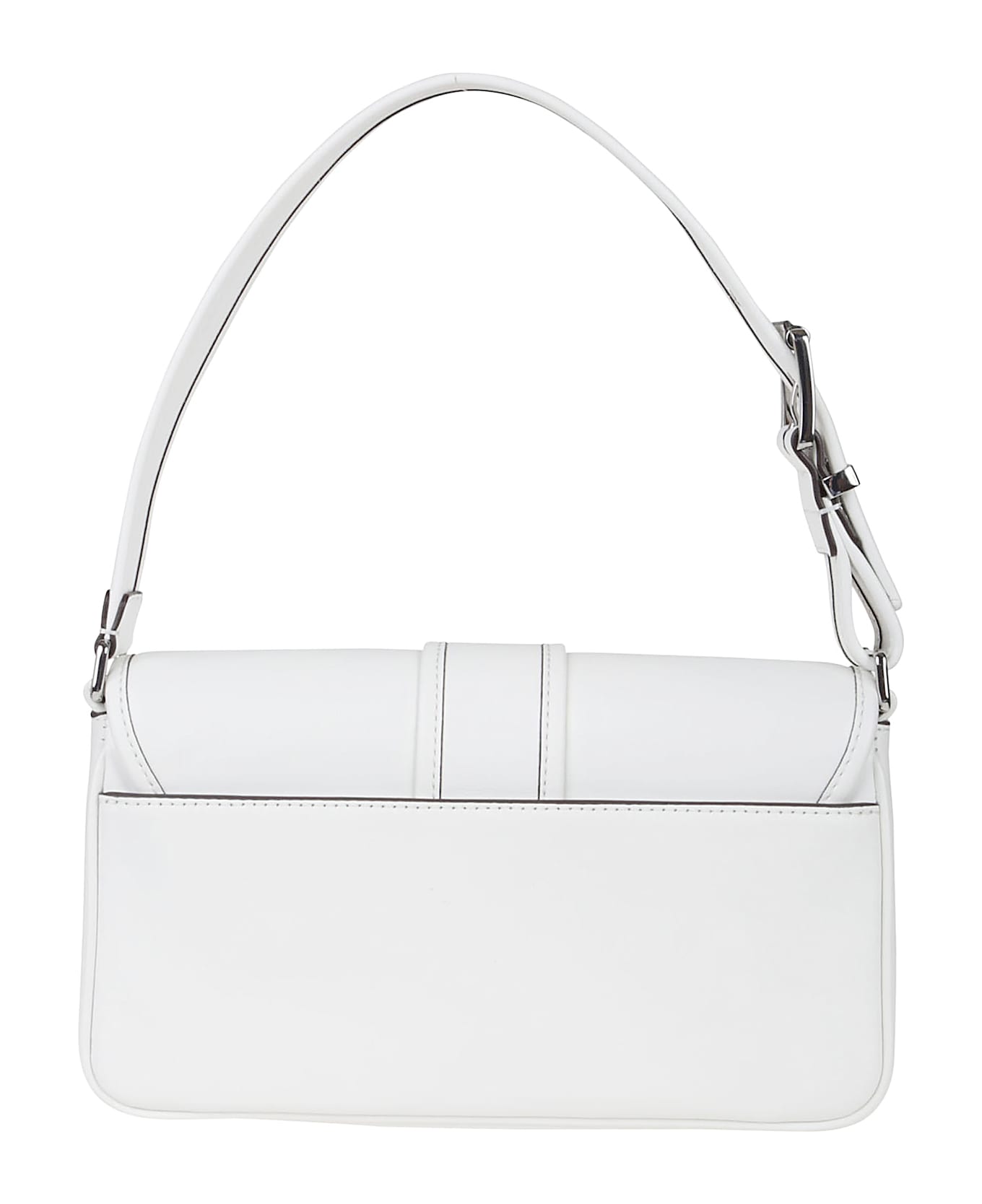 Michael Kors Medium Colby Shoulder Bag - Opctic White