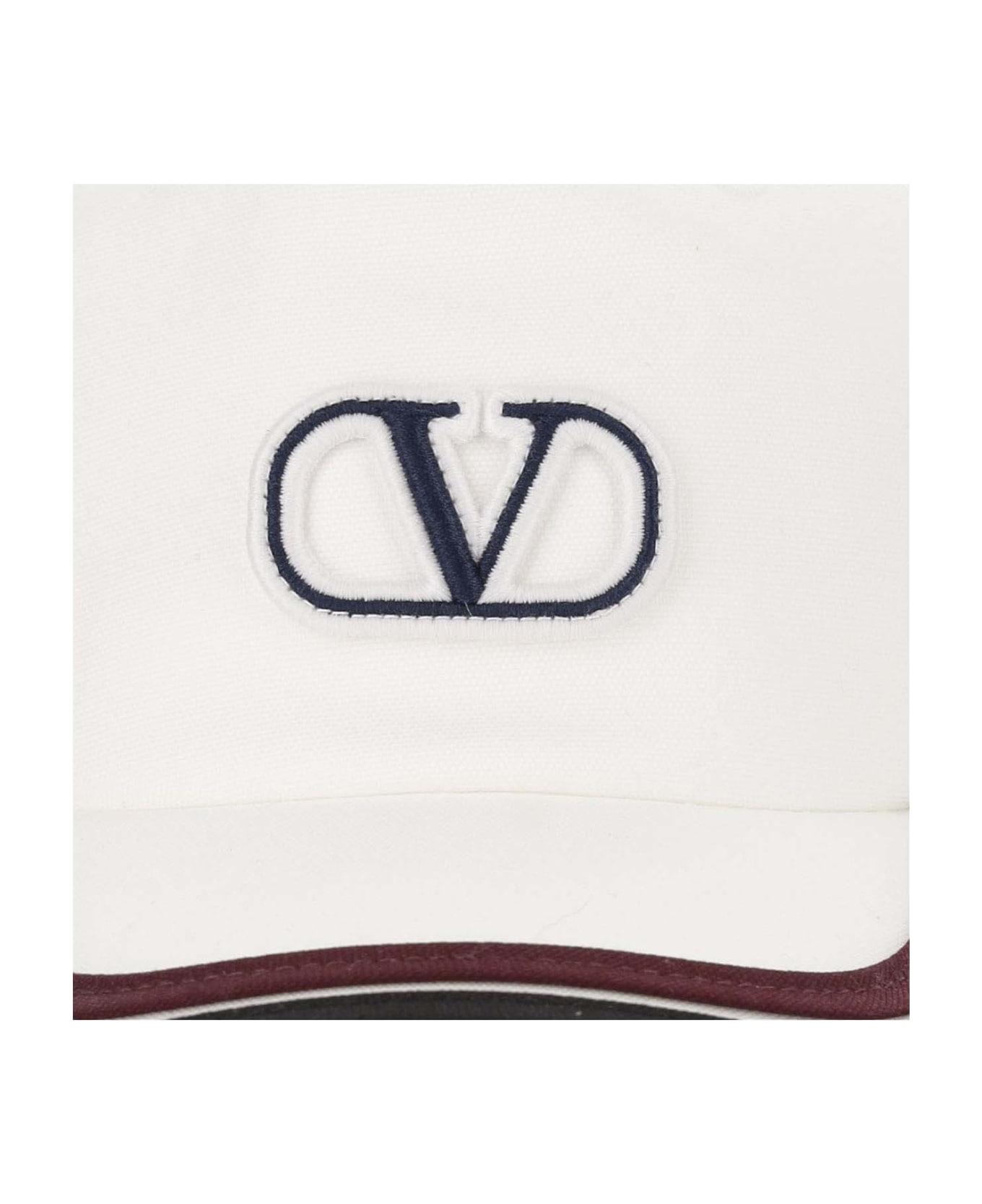 Valentino Garavani Canvas Hat With Signature Vlogo - Red 帽子