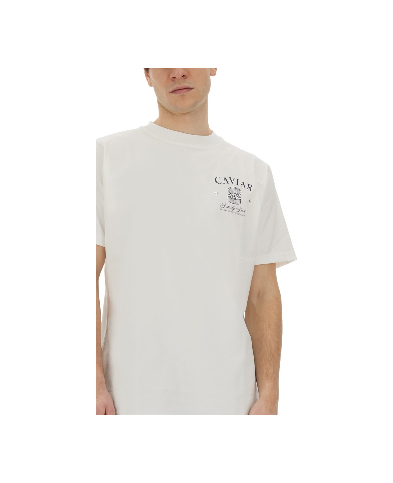 Family First Milano T-shirt With "caviar" Print - WHITE シャツ