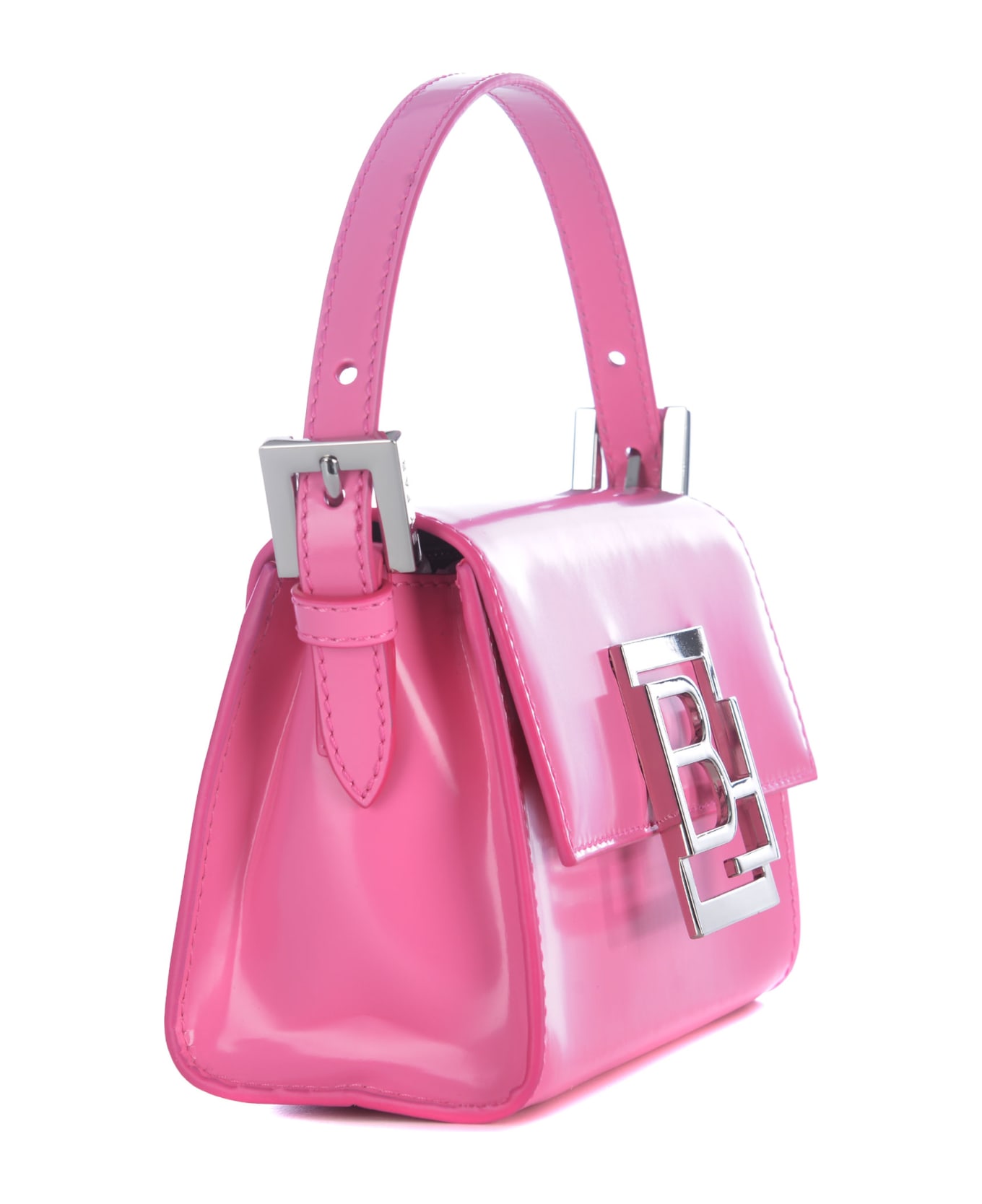 BY FAR Mini Bag By Far "fran" In Semi-patent Leather - Rosa バッグ