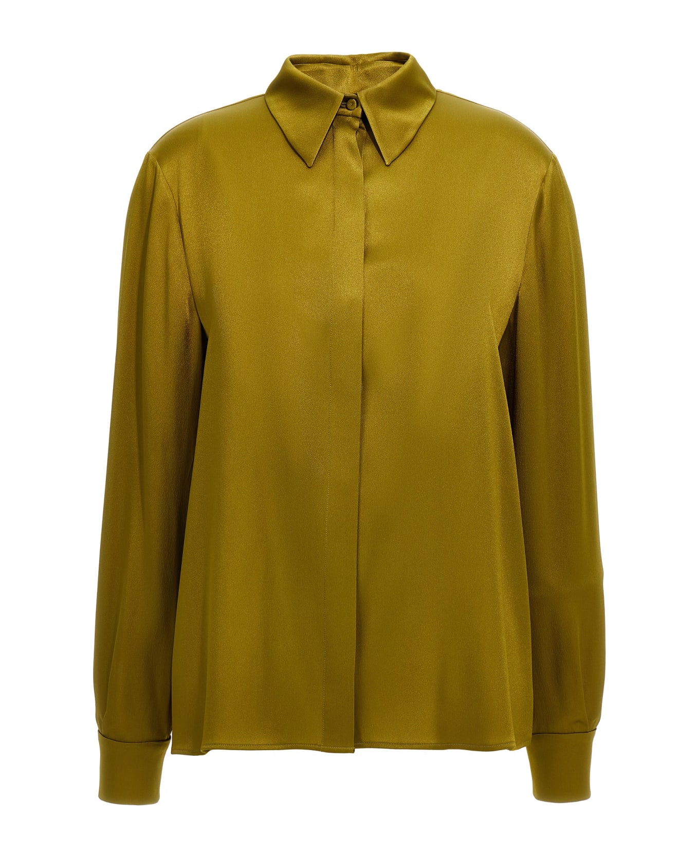 Alberta Ferretti Draped Shirt - Green