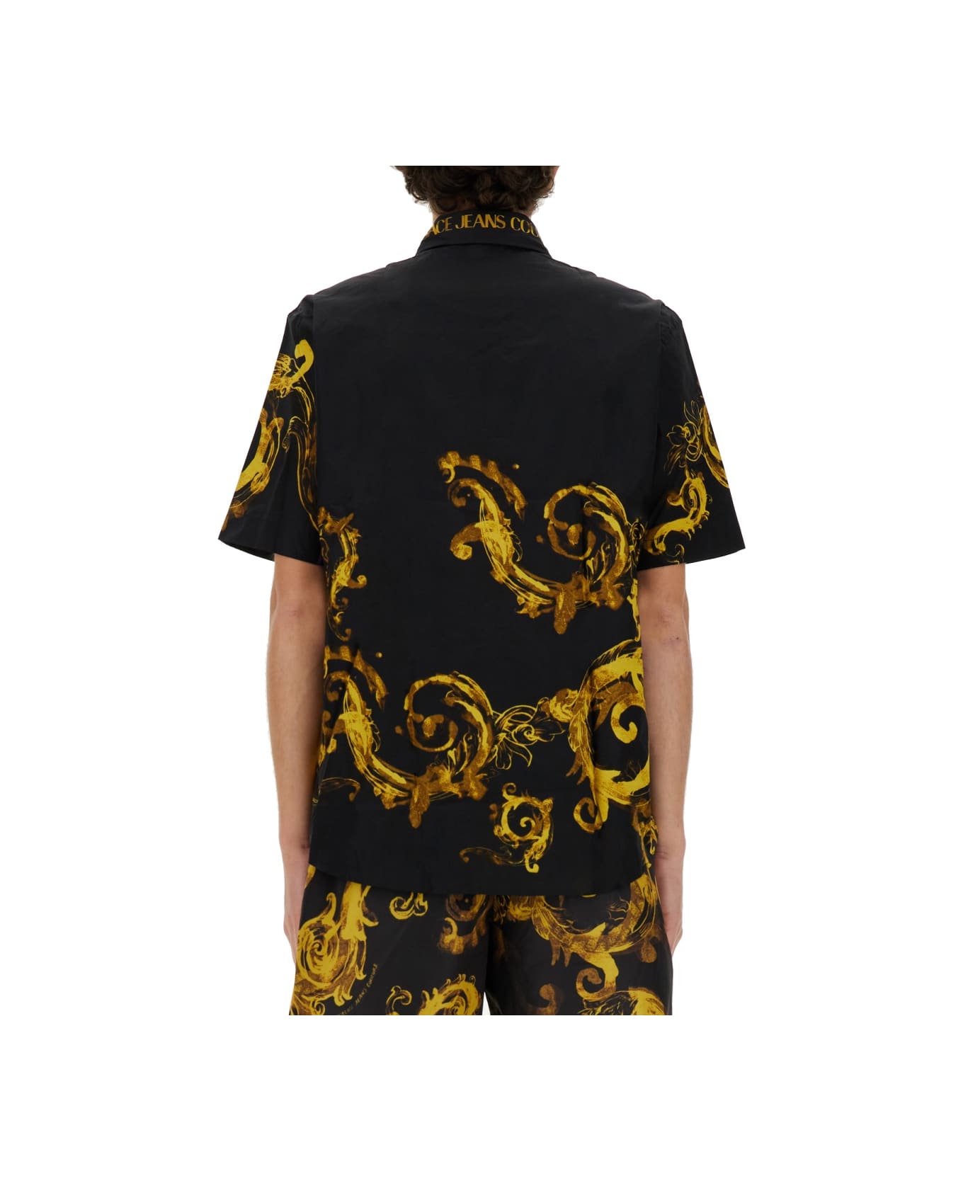 Versace Jeans Couture Baroque Print Shirt - NERO