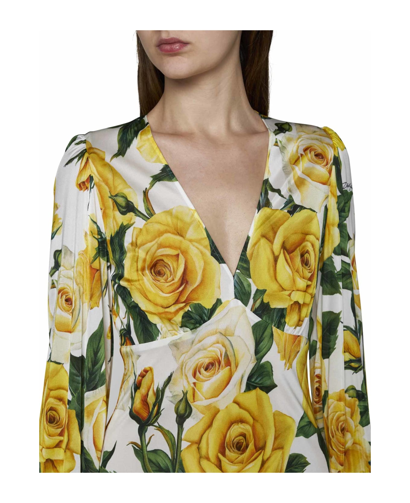 Dolce & Gabbana Dress - Rose gialle fdo bco