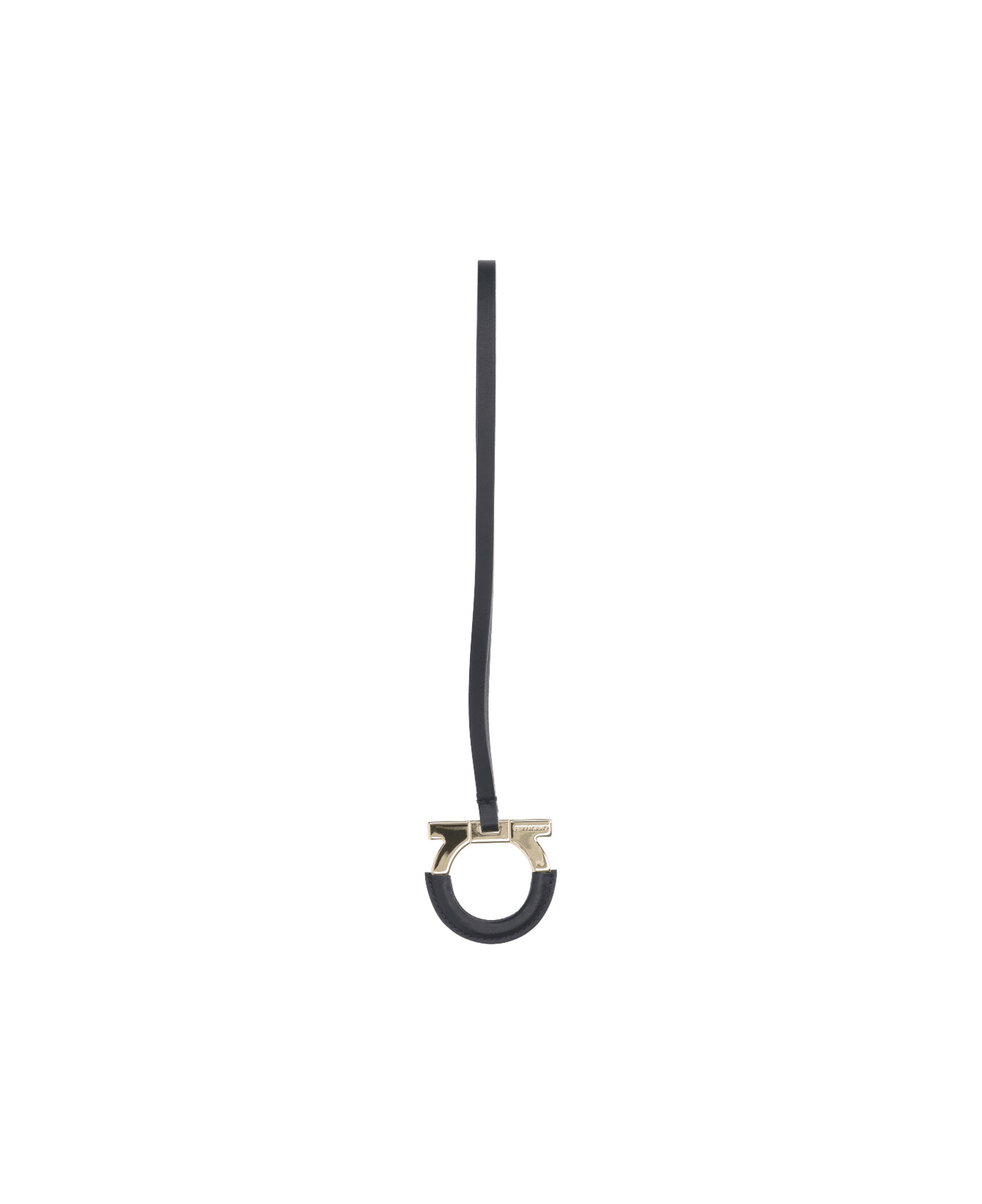 Ferragamo 'gancini' Keyring Charm - Black  